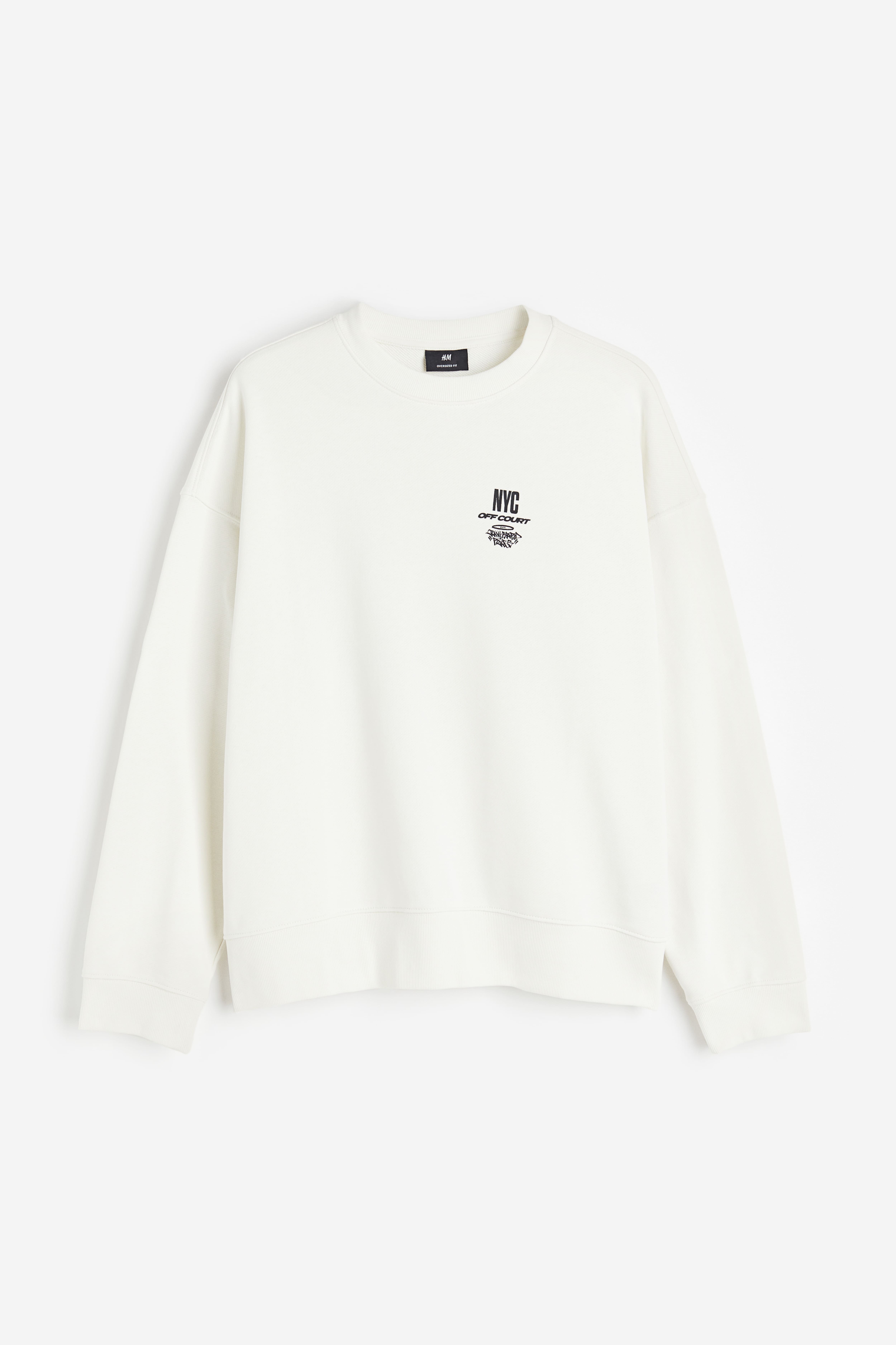 H&m white sweatshirt online