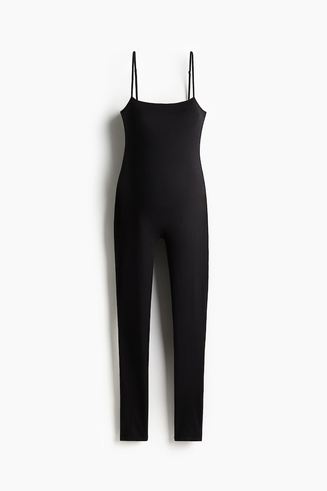 MAMA Before & After Integral-bra unitard - Black - 1