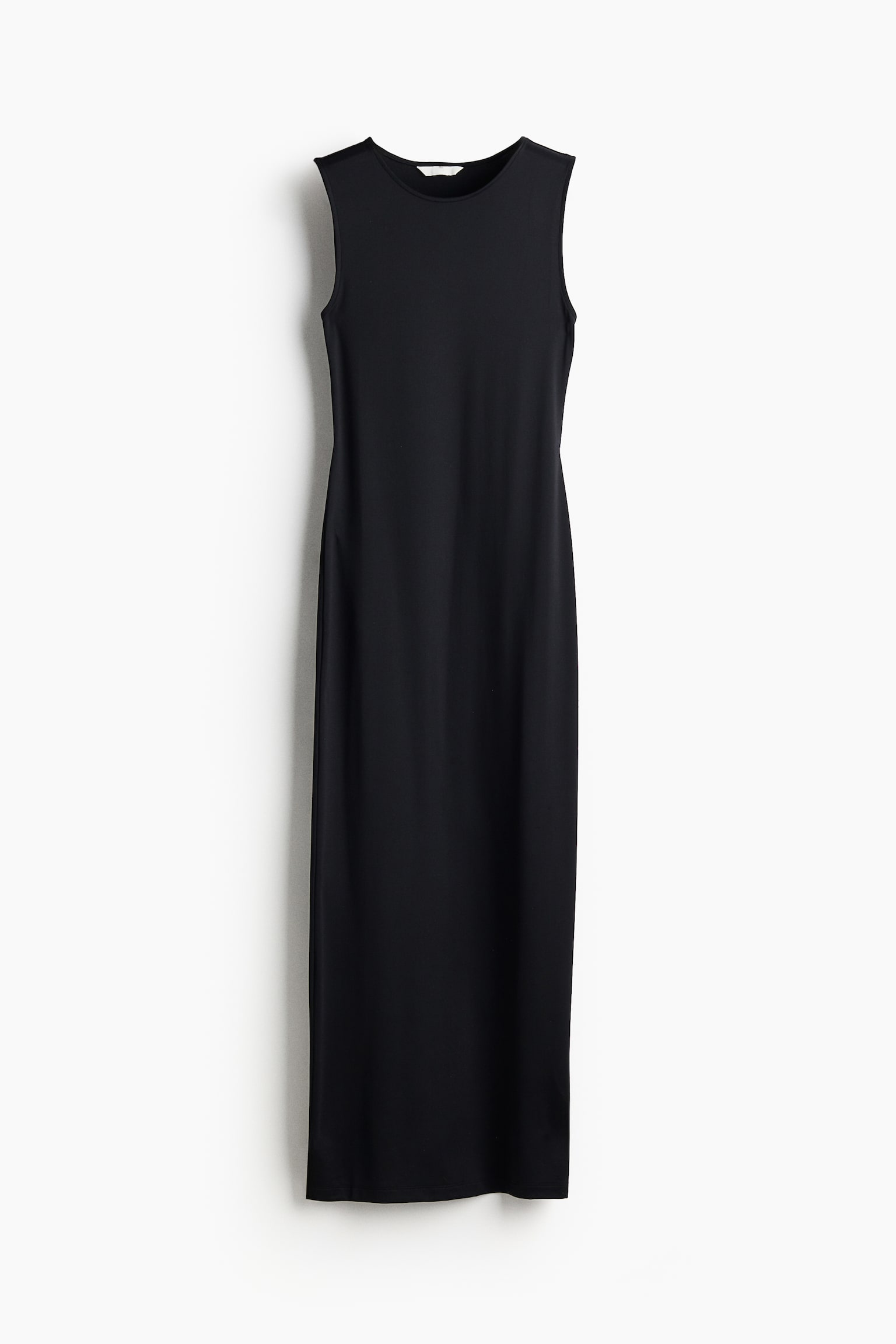 Microfibre Maxi Dress - Black/Dark beige/Dark beige - 1