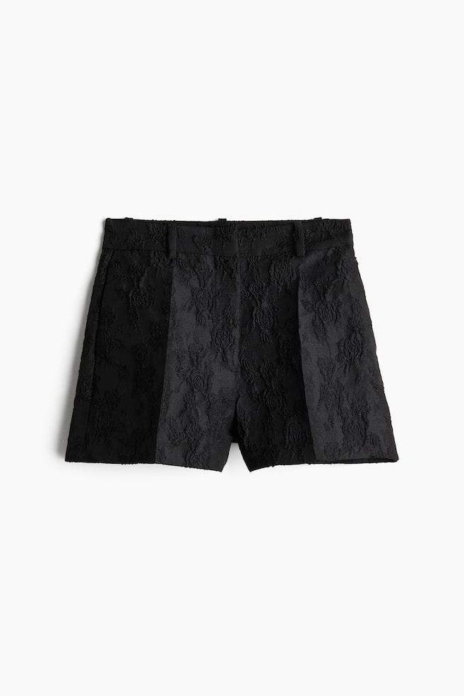 Tailored shorts - Black/Dark khaki green/Dark grey marl - 1