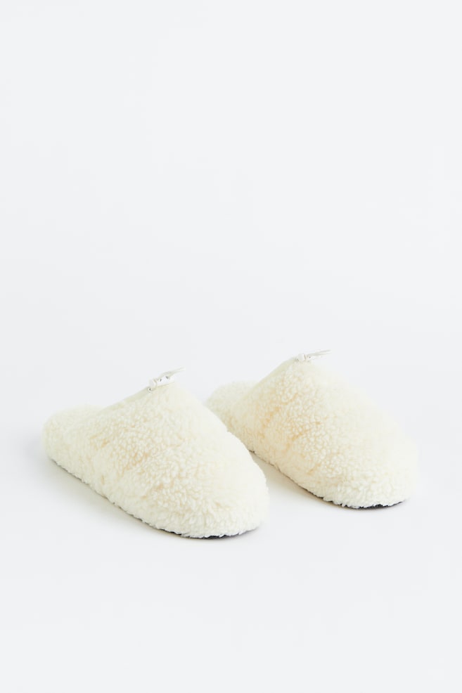 Teddy slippers - Cream - 2