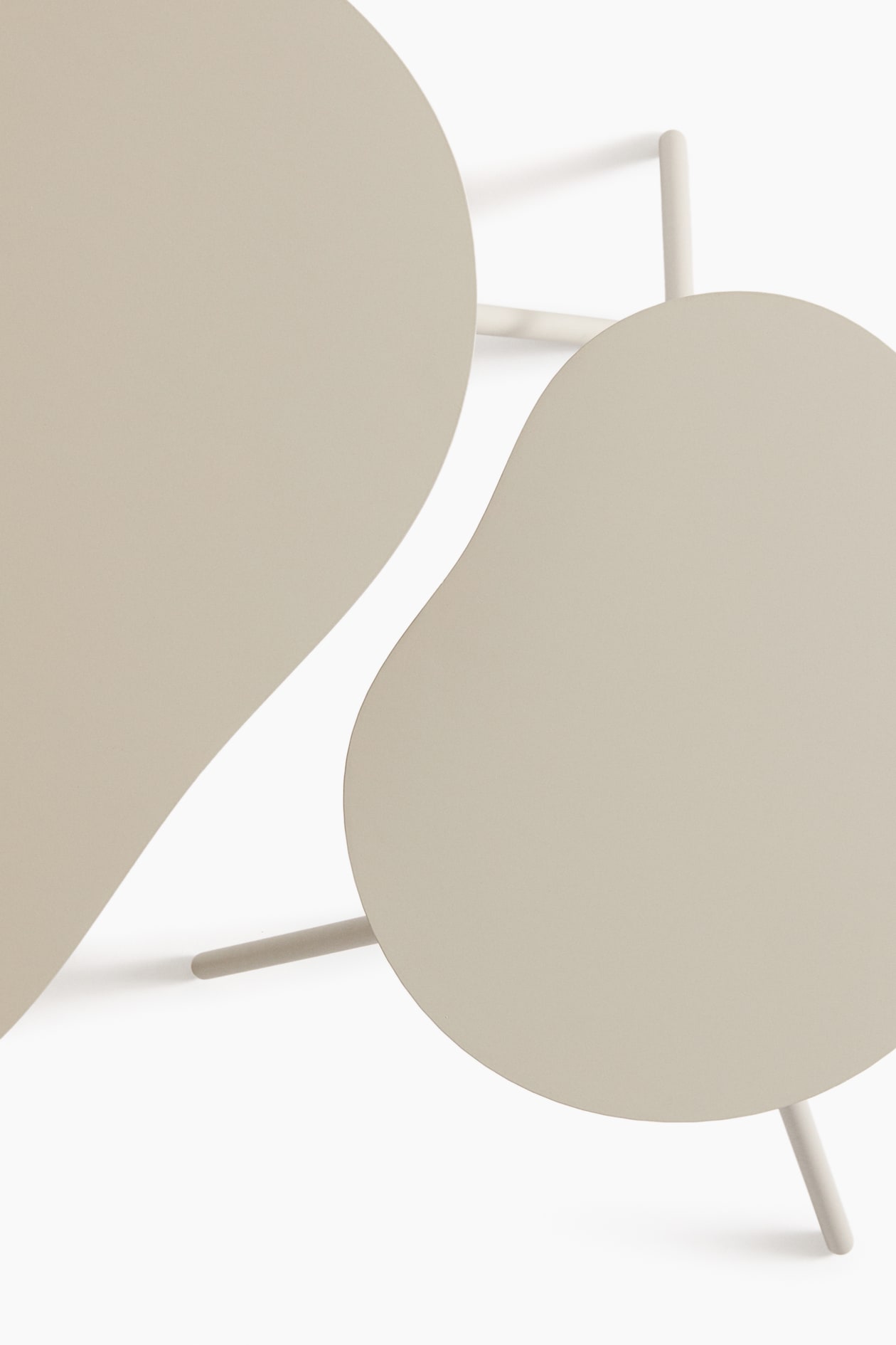 Beige Metal Side Table Set at H&M Home | H&M US