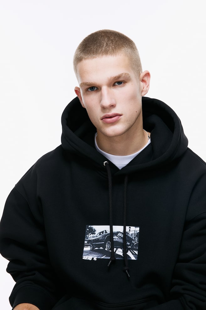 Oversized Car Graphic Hoodie