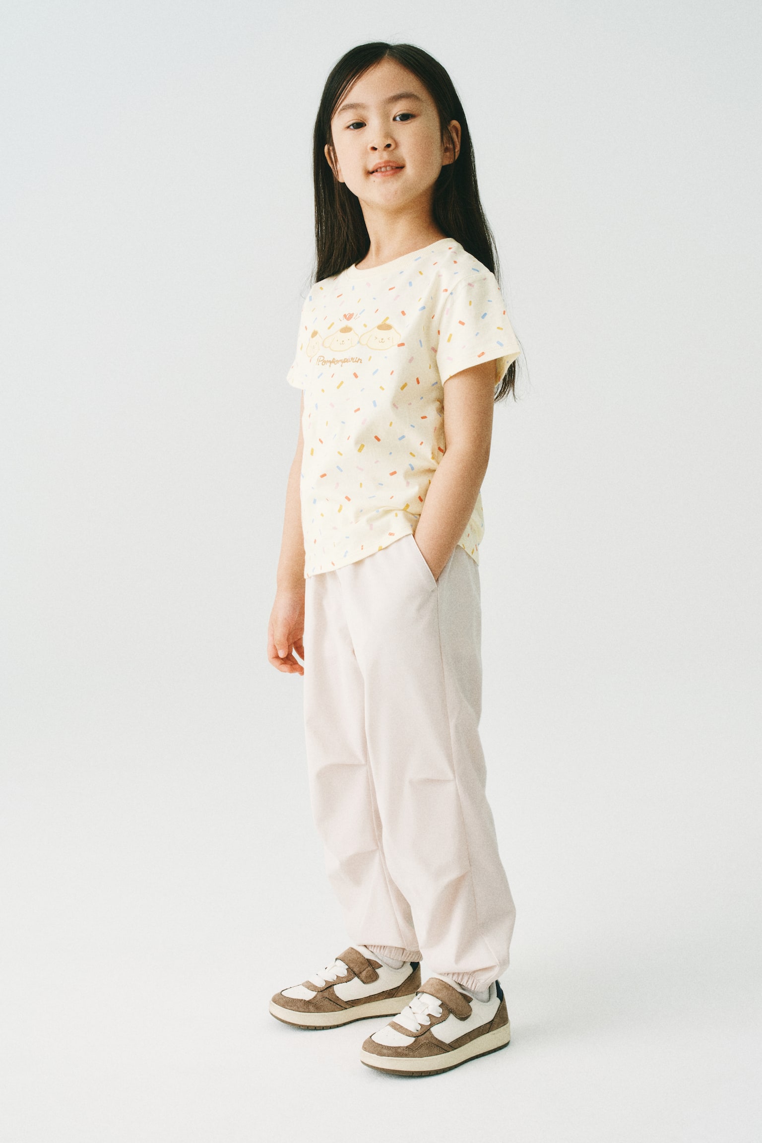 Printed T-shirt - Light yellow/Pompompurin/Light blue/Cinnamoroll/Light purple/Kuromi/Cream/Hello Kitty - 6