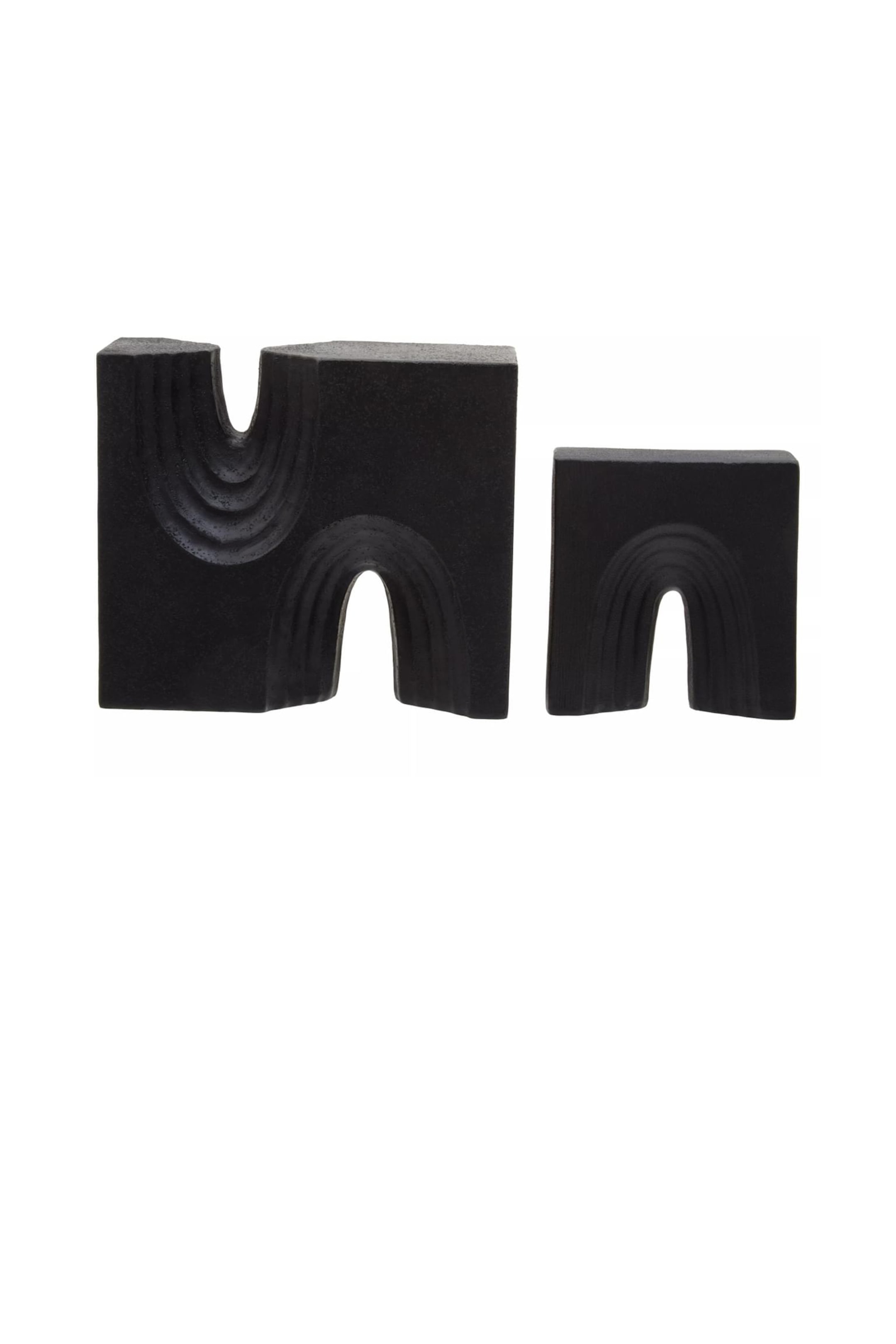 View larger image: Broc Set Of Two Sculptures - Black - Interiors by Premier - Home All | H&M GB 1