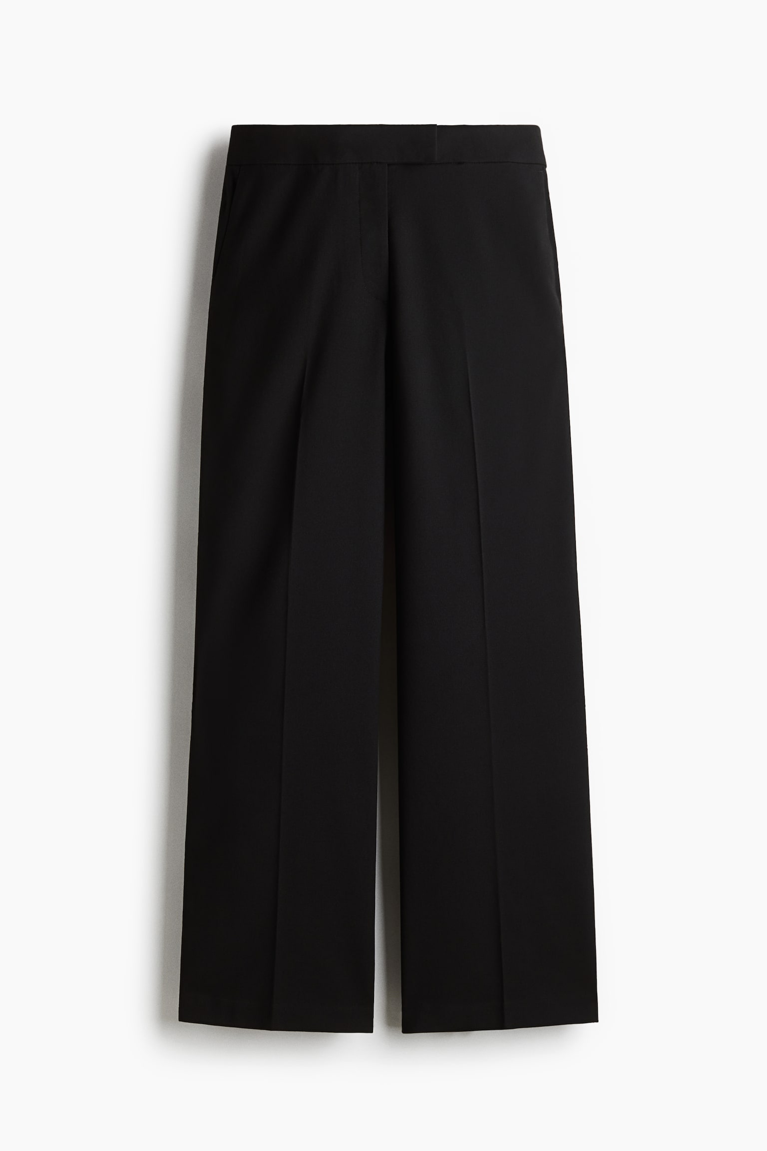 Женские брюки H&M Straight-Leg, цвет: Чёрный — фото 1