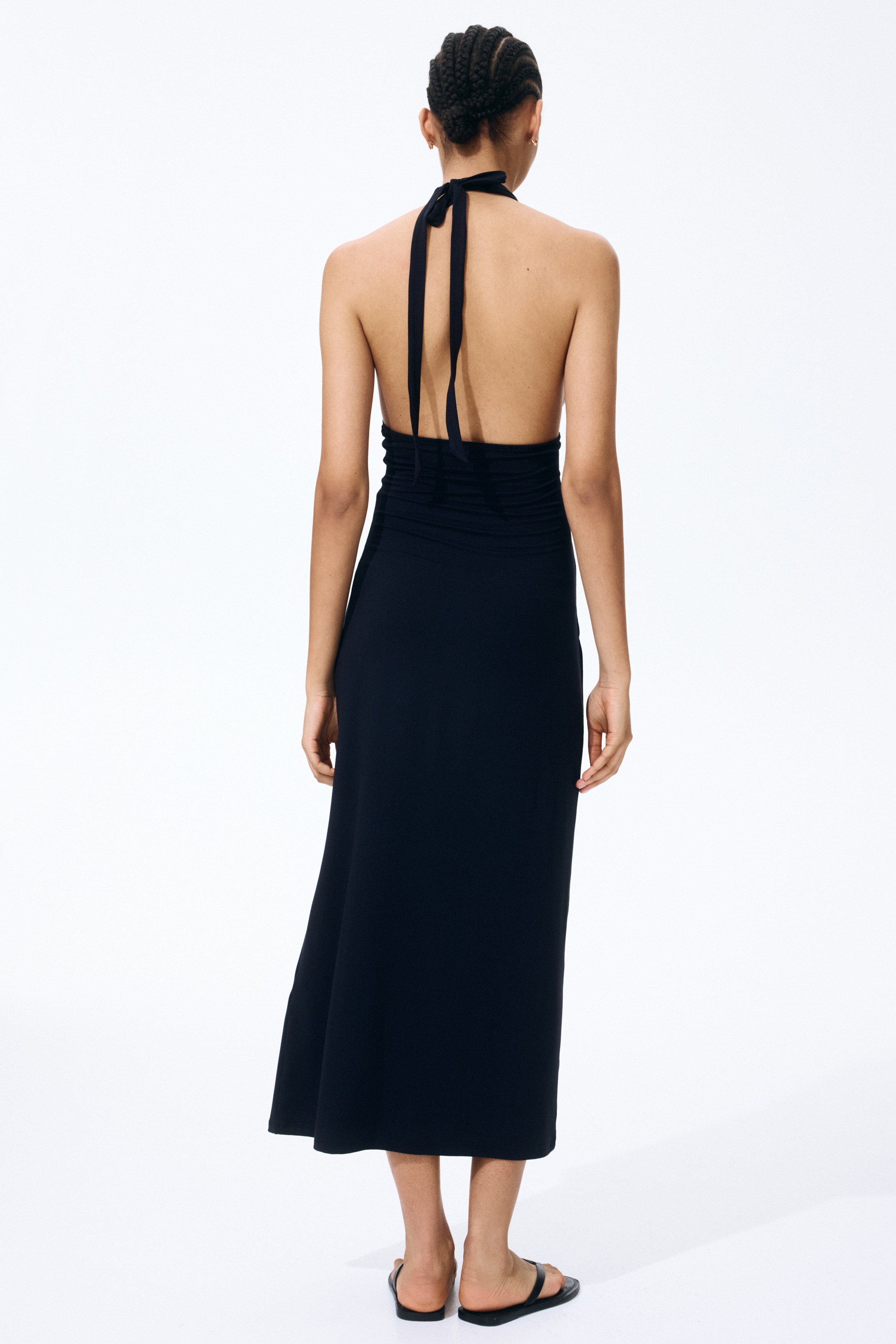eterne halter dress Eterne Vivian Halter Maxi Dress main image 1