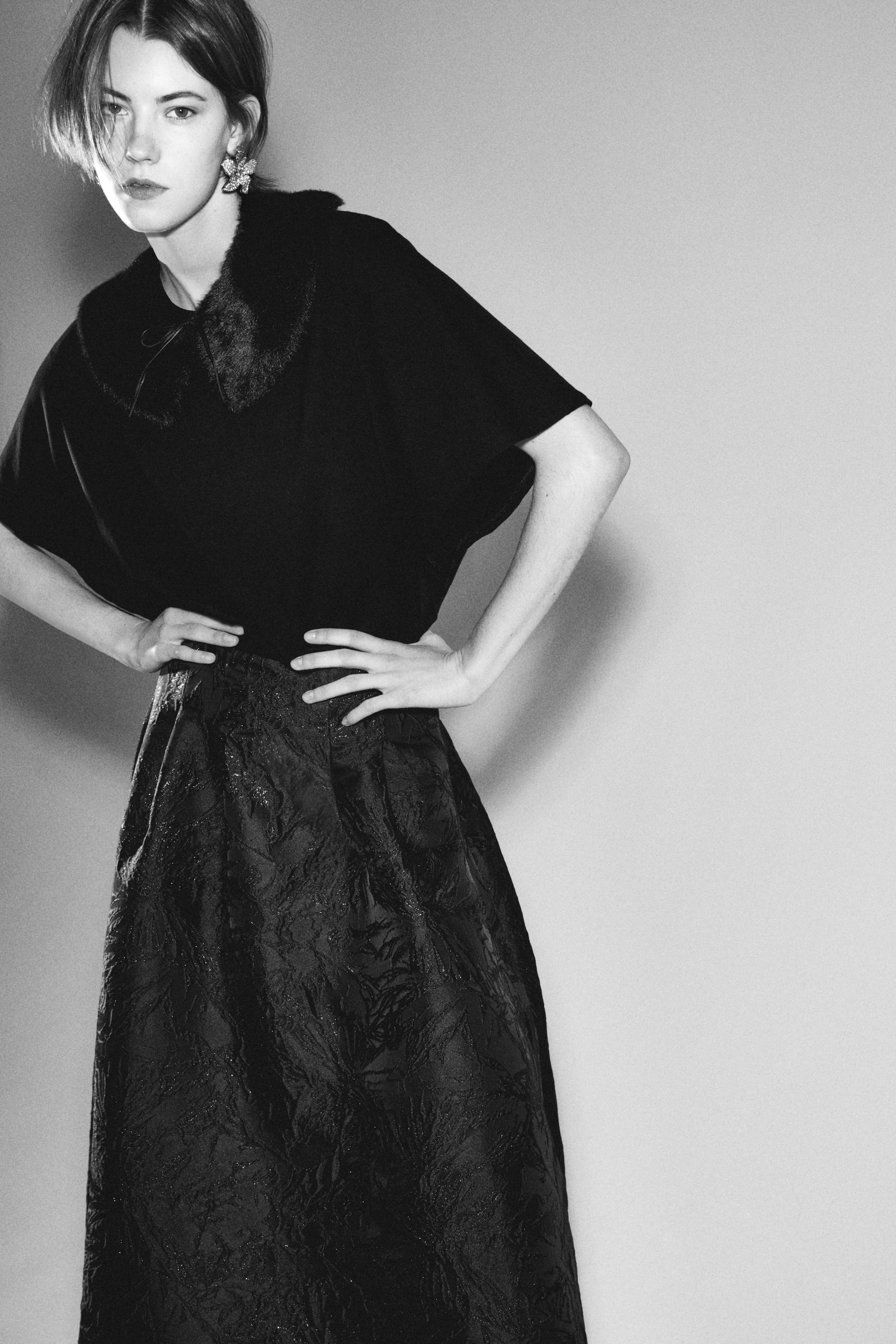 View larger image: Flared Skirt - Black - Ladies | H&M US 1