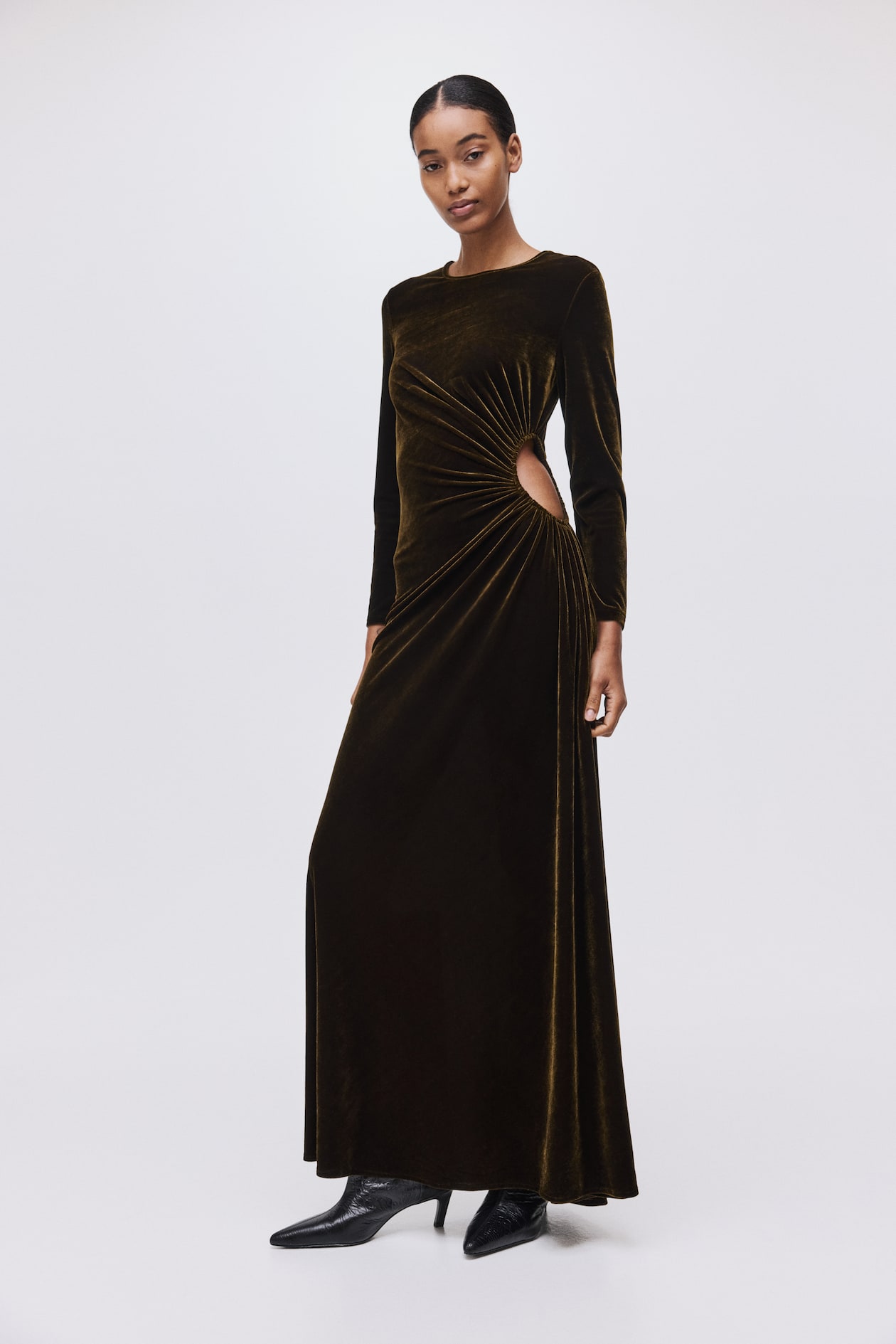 Draped Cutout Dress - image 5