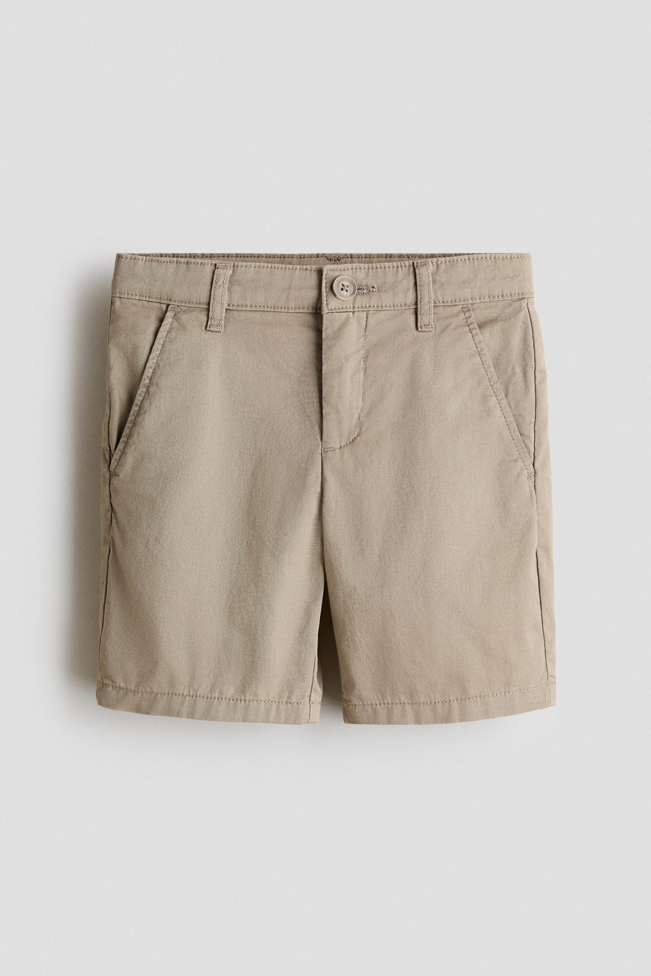 View larger image: Cotton chino shorts - Beige - Kids | H&M 1