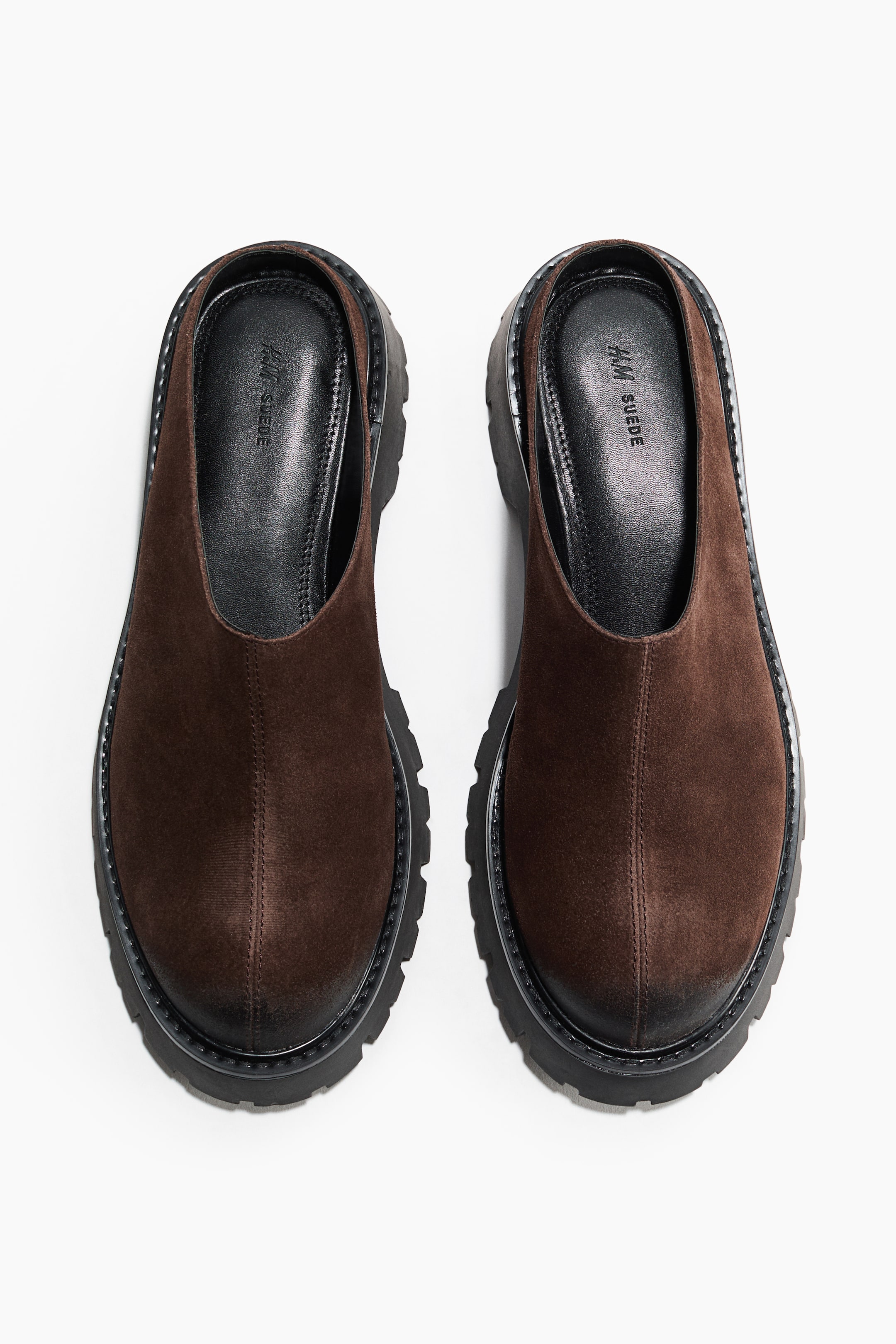 Chunky Split Suede Mules