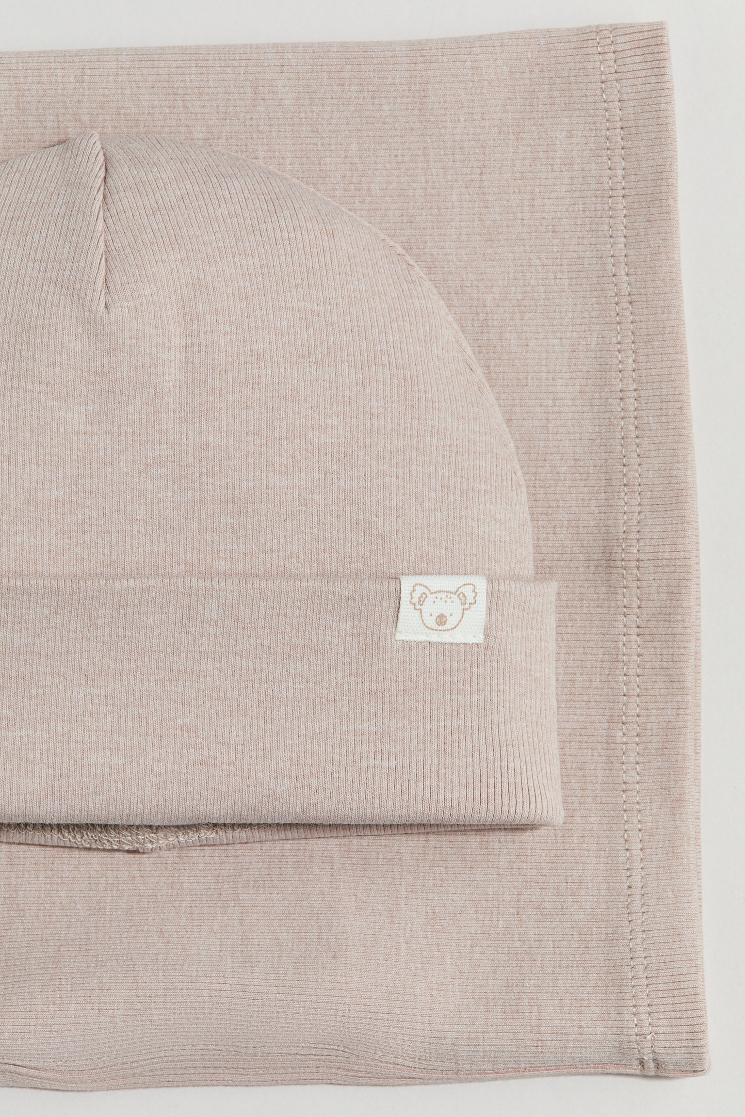 2-piece jersey set - Beige/Light green/Light pink/Light pink/Light blue/Light pink/Grey/Light dusty pink/Light dusty beige - 2