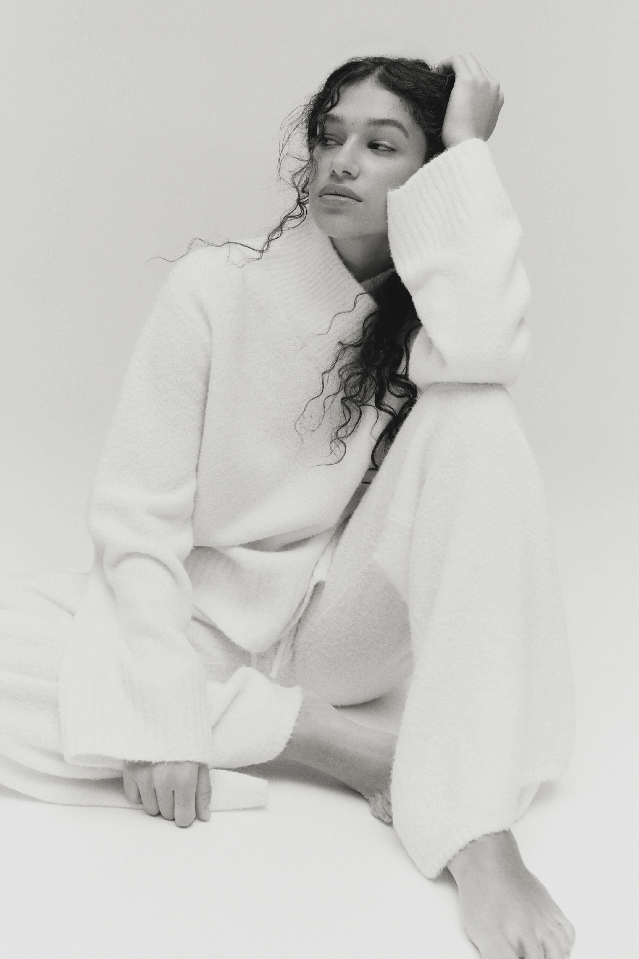 Grotere afbeelding bekijken: Broek van wolmix - Roomwit - DAMES | H&M NL 2