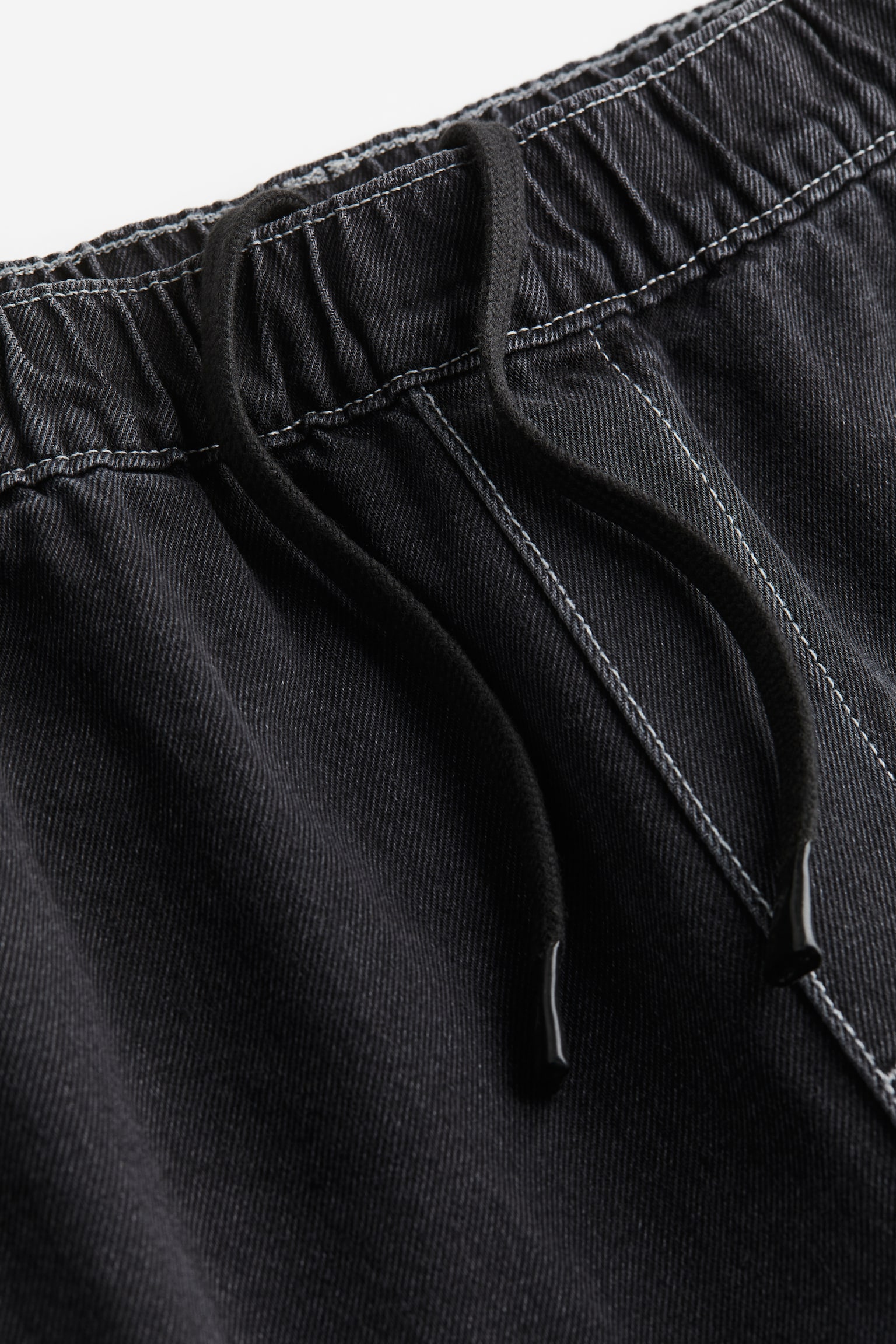 Loose Cargo Denim Joggers - Black/Light denim blue/Light denim grey/Navy blue - 5