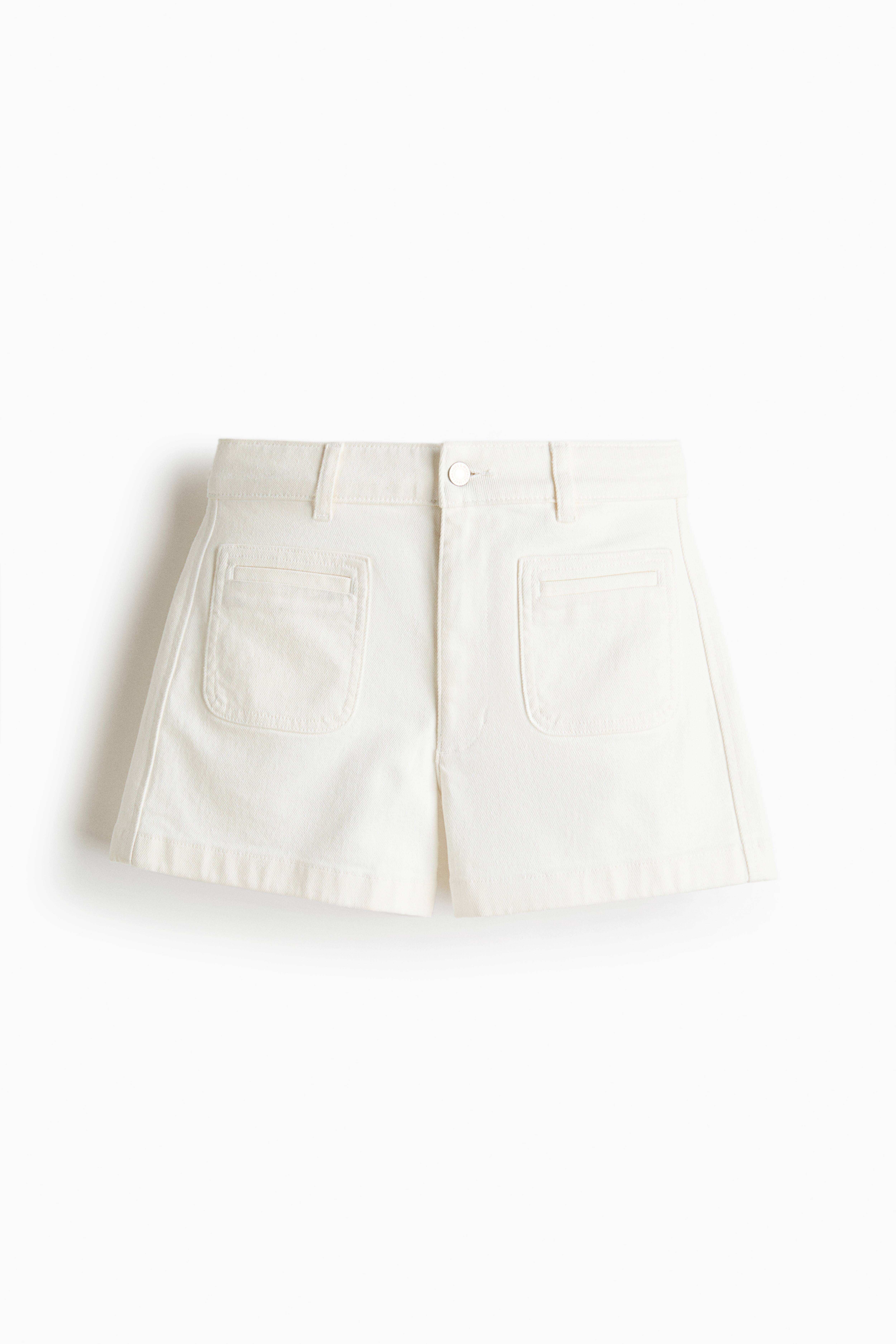 High-Waist Denim Shorts