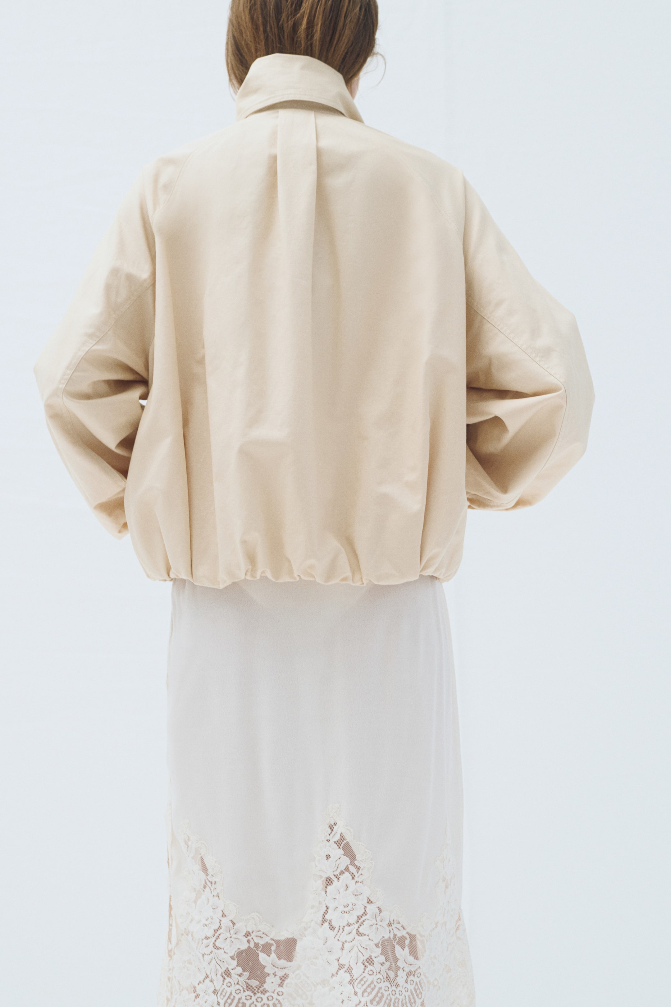 Veste en lin mélangé avec col foulard