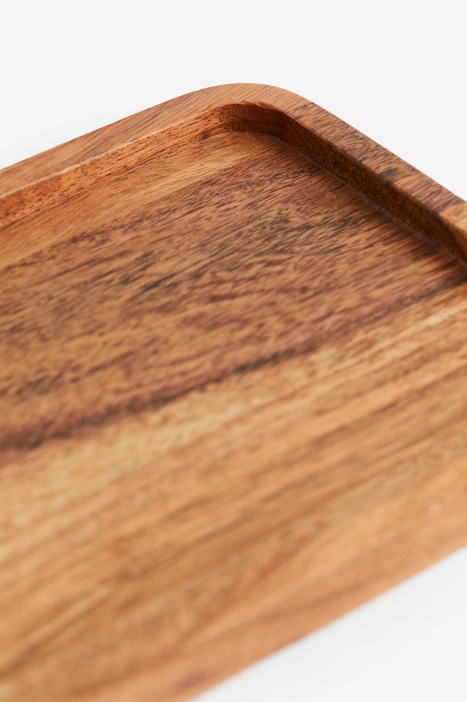 Small wooden tray - Wood/Acacia wood/Black - 3