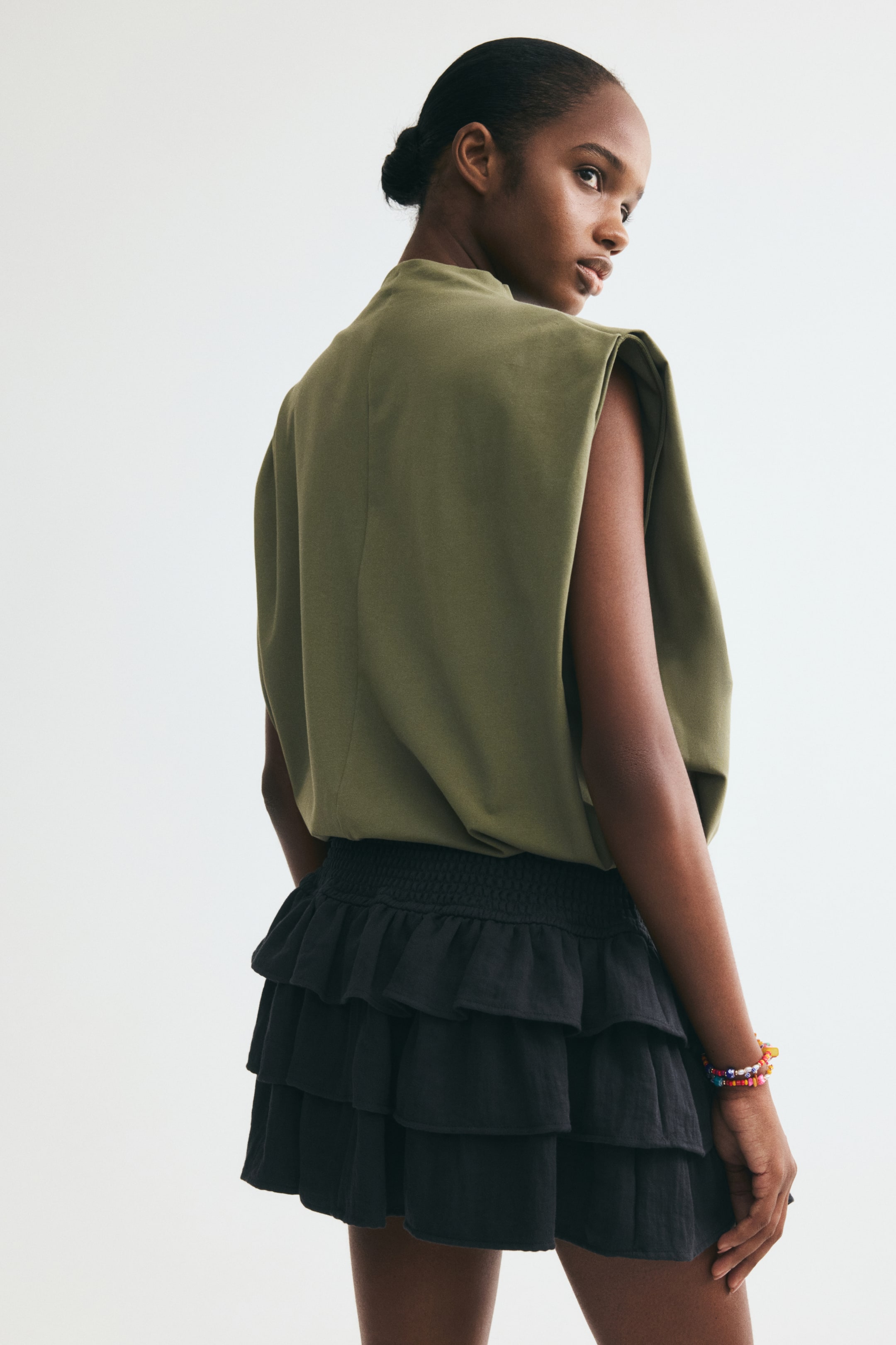 Pleated Cotton Top