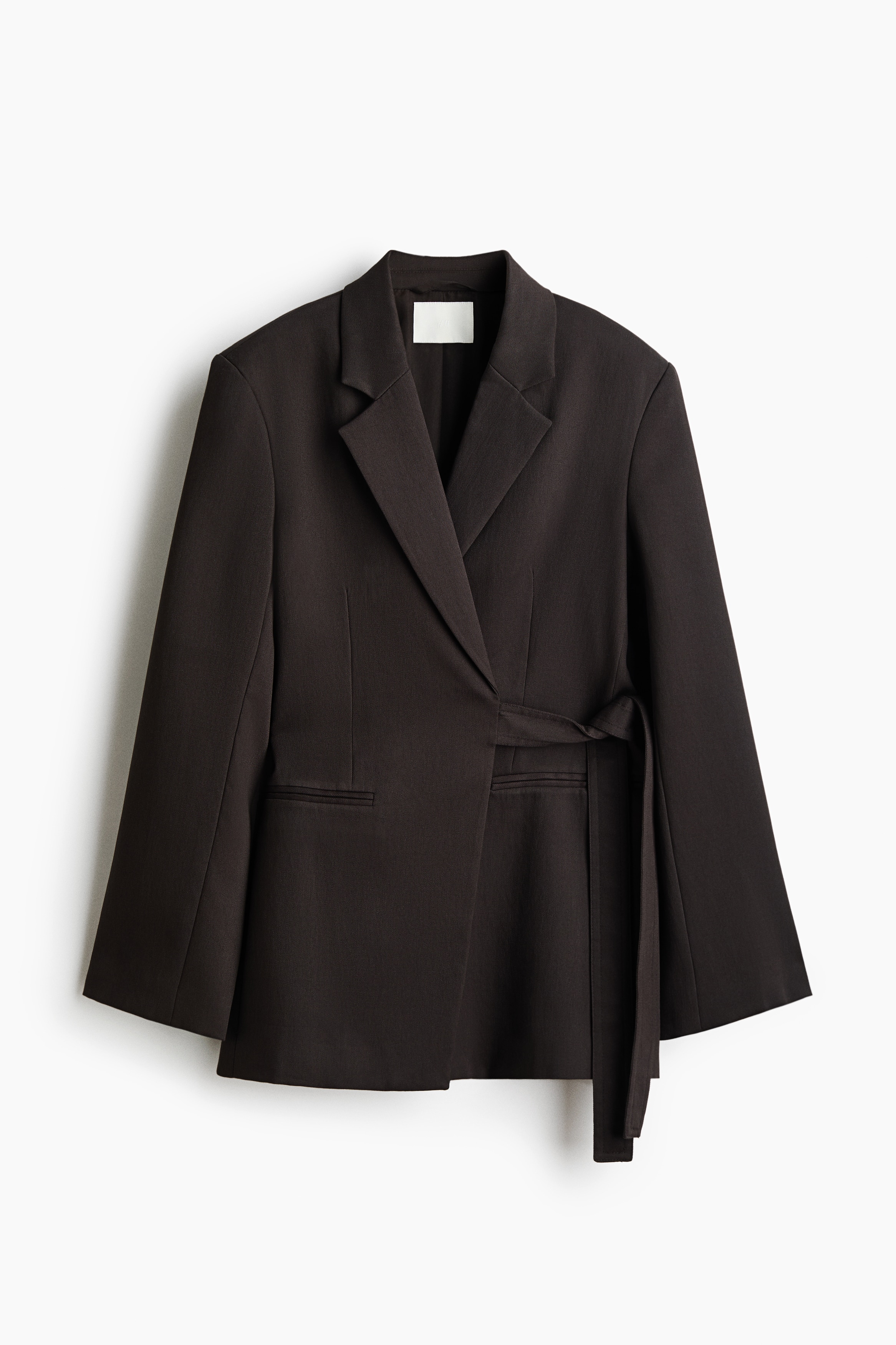 Wrap blazer - Dark brown