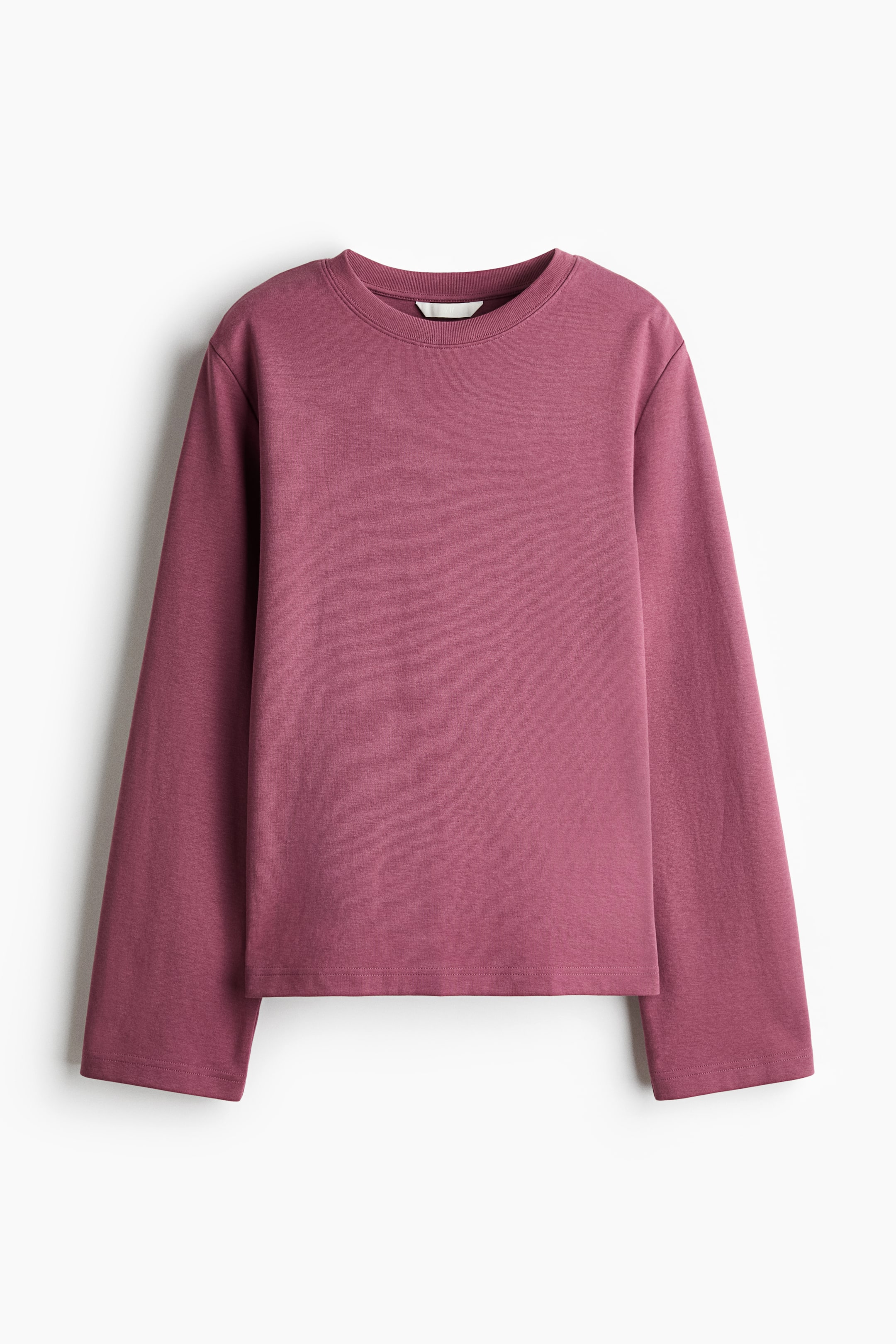View larger image: Long-sleeved jersey top - Dark pink - Ladies | H&M 1