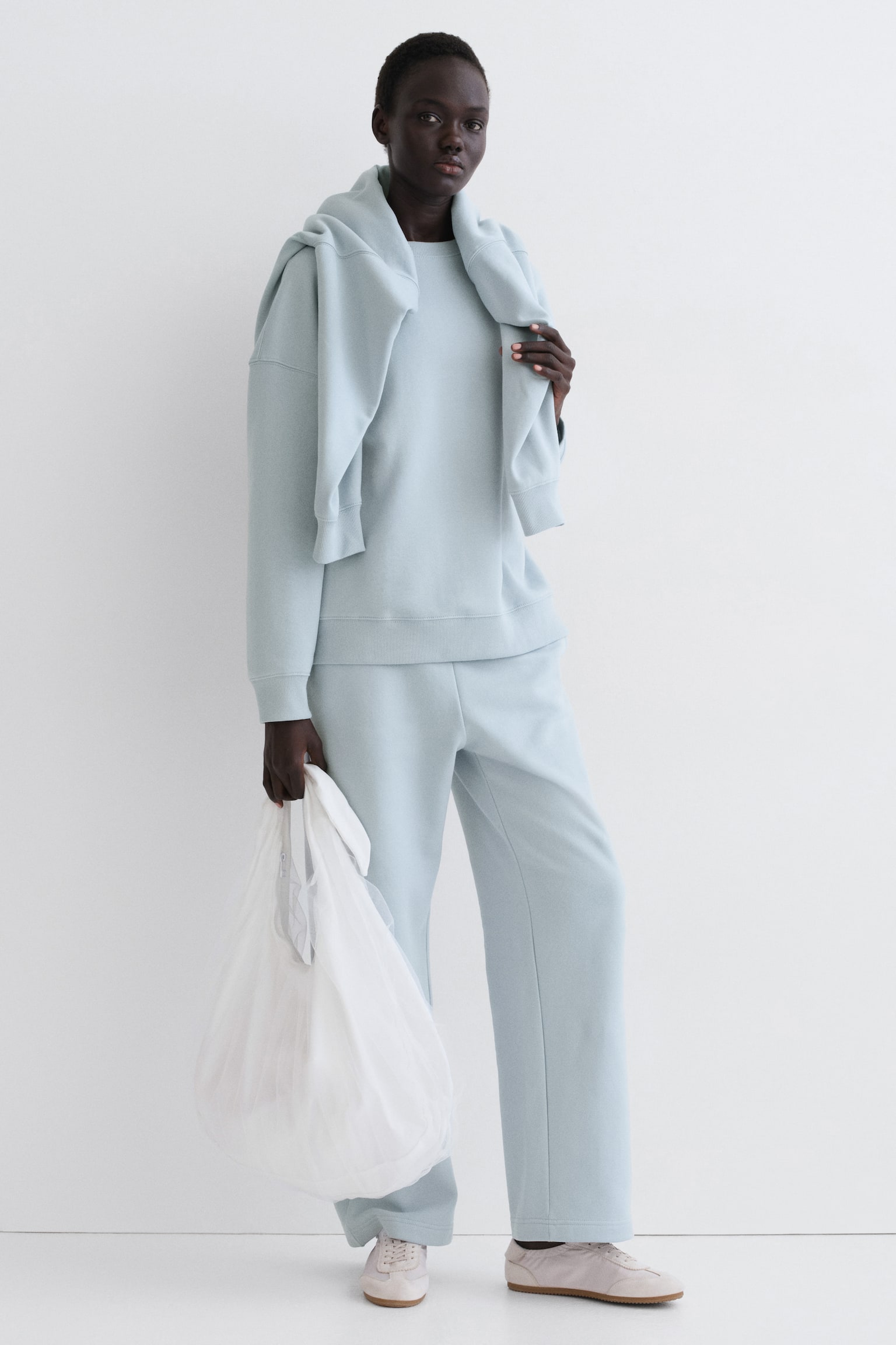 Oversized sweatshirt - Light turquoise/Dark greige/Black/Light grey marl/Cream/Burgundy/Navy blue/Burgundy/Light beige - 5