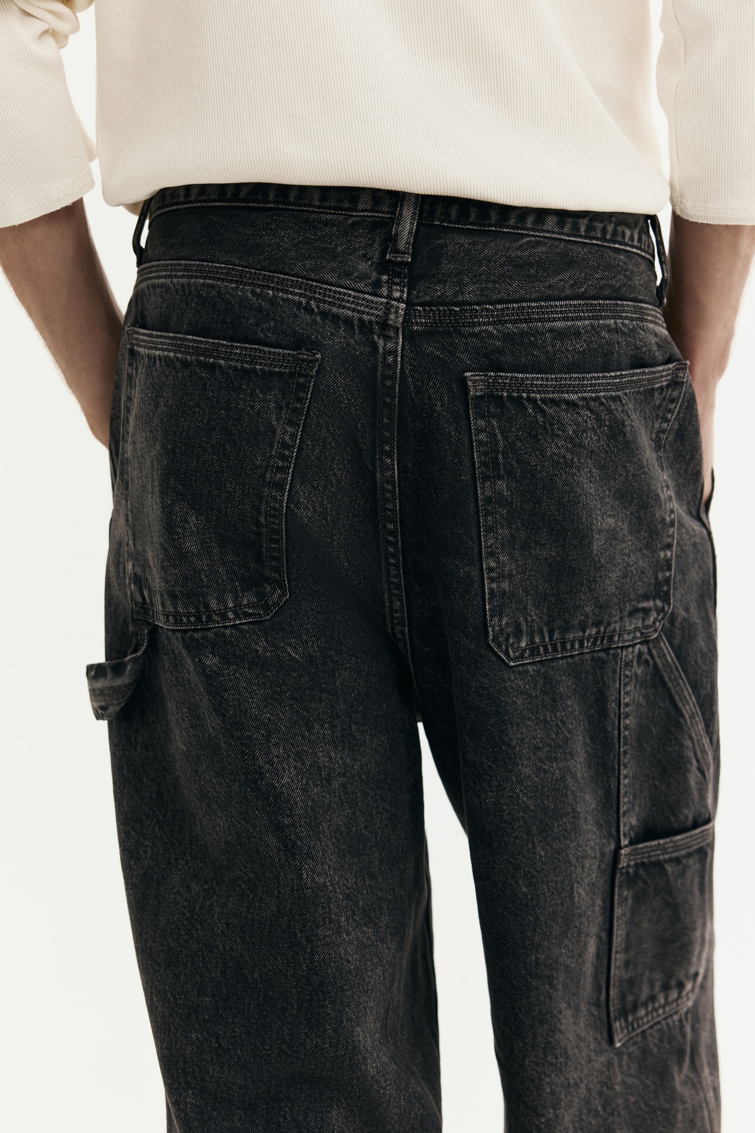 Jean ample de menuisier - Gris denim foncé/Bleu denim/Bleu denim foncé - 7