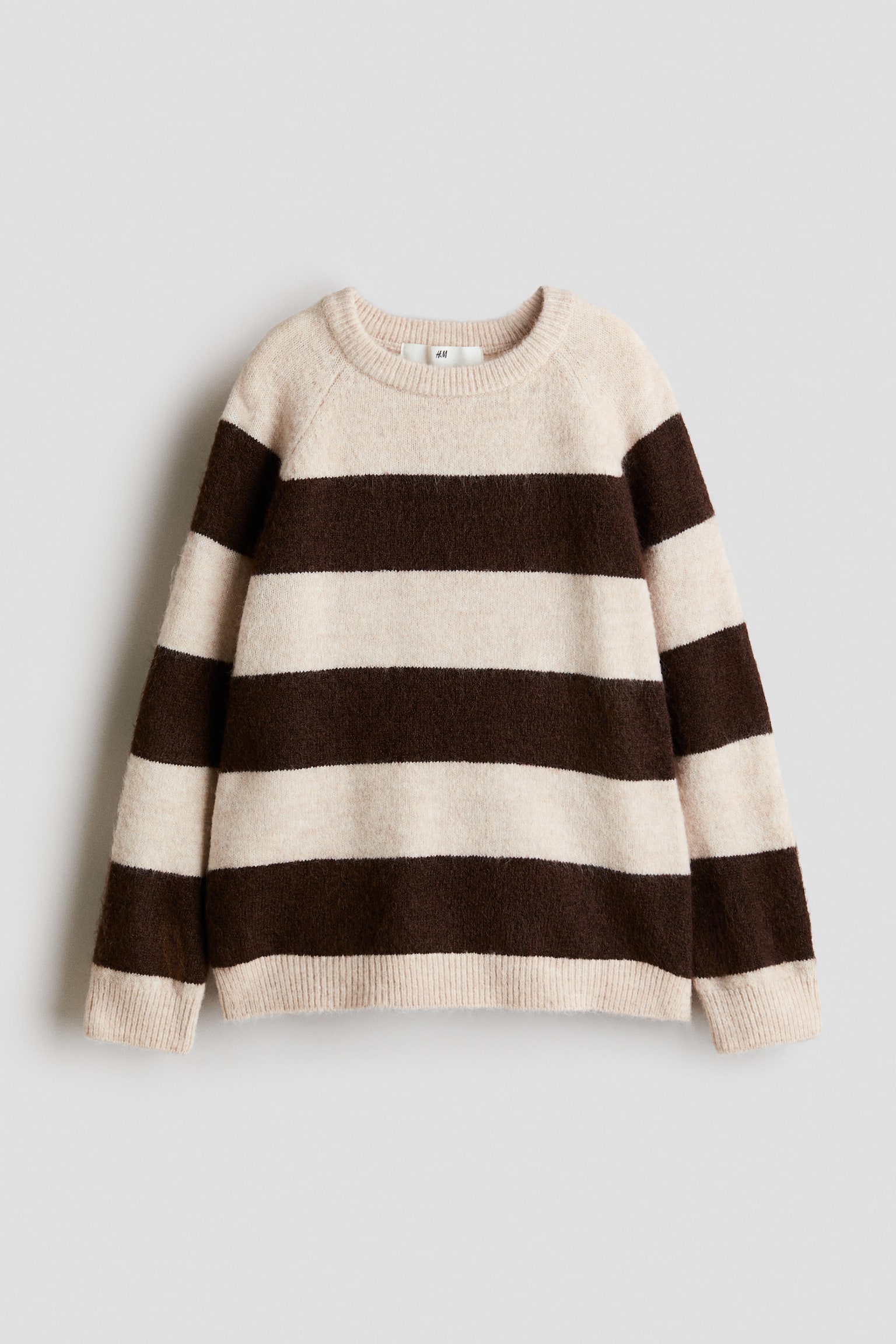 Sweater - Beige/Dark brown stripe/Navy blue/Stripe