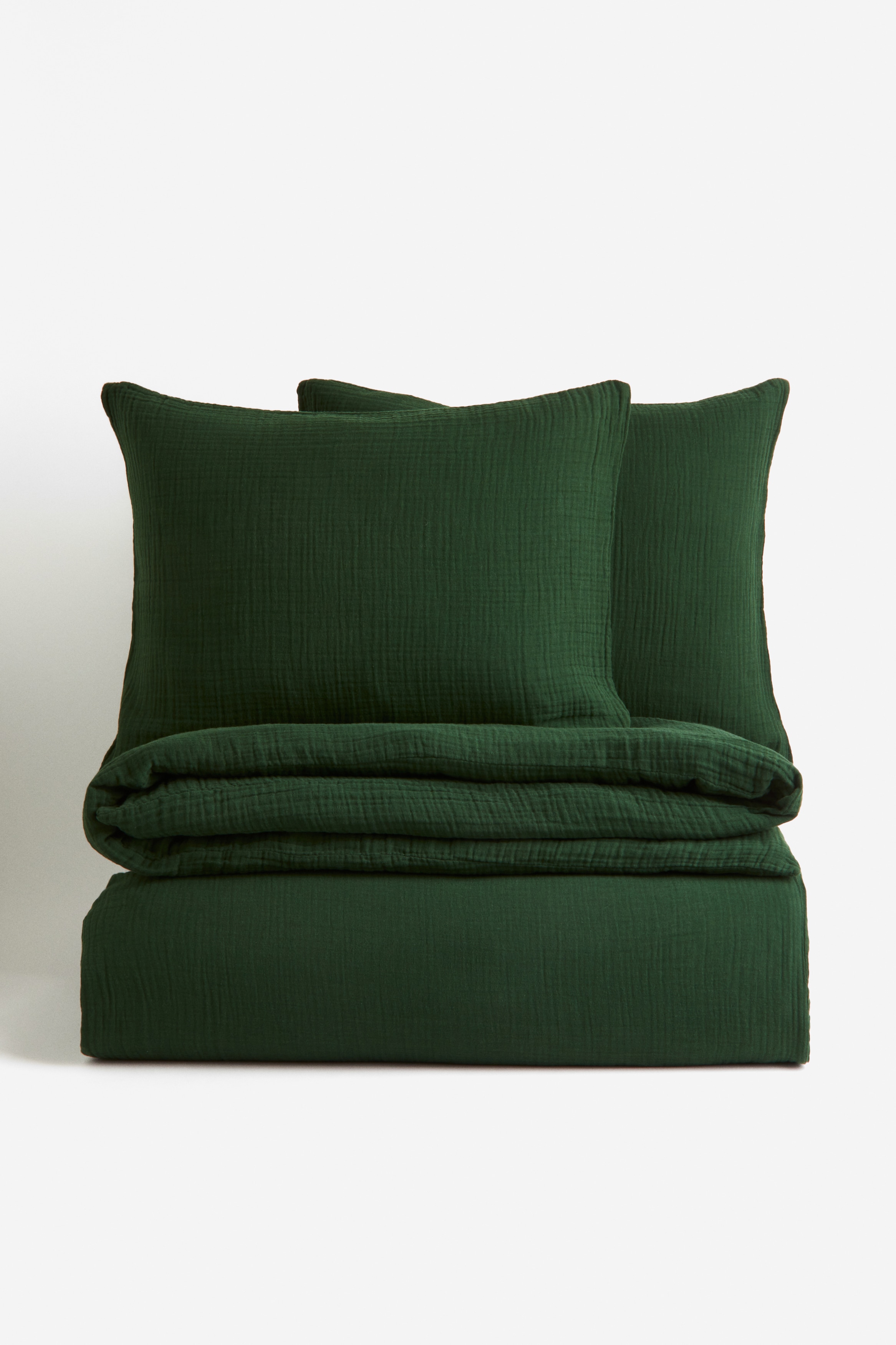 Musselin-Bettwäsche für Doppelbett - Anthrazit - Home All | H&M DE