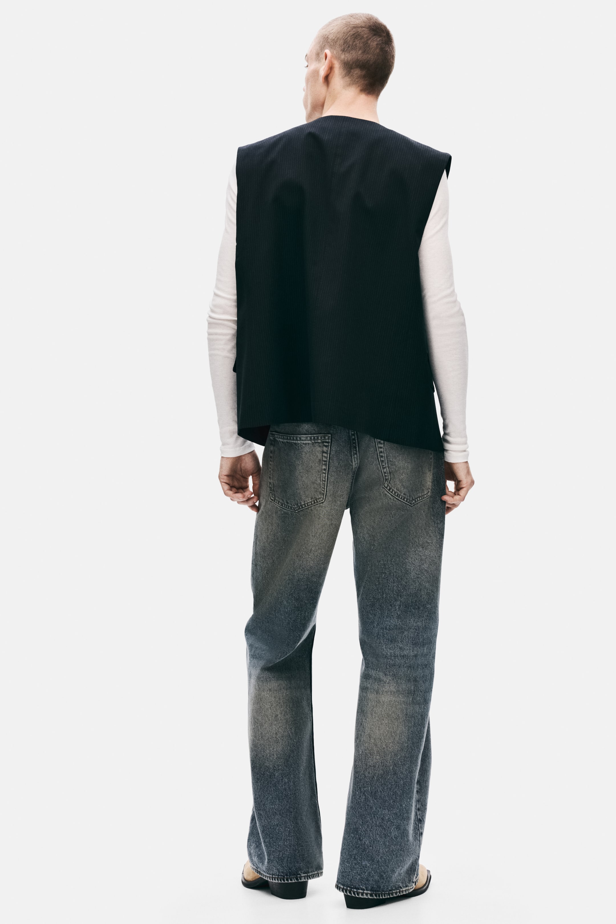 Büyük resmi görüntüle: Relaxed Bootcut Jeans - Kot mavisi - ERKEK | H&M TR 4