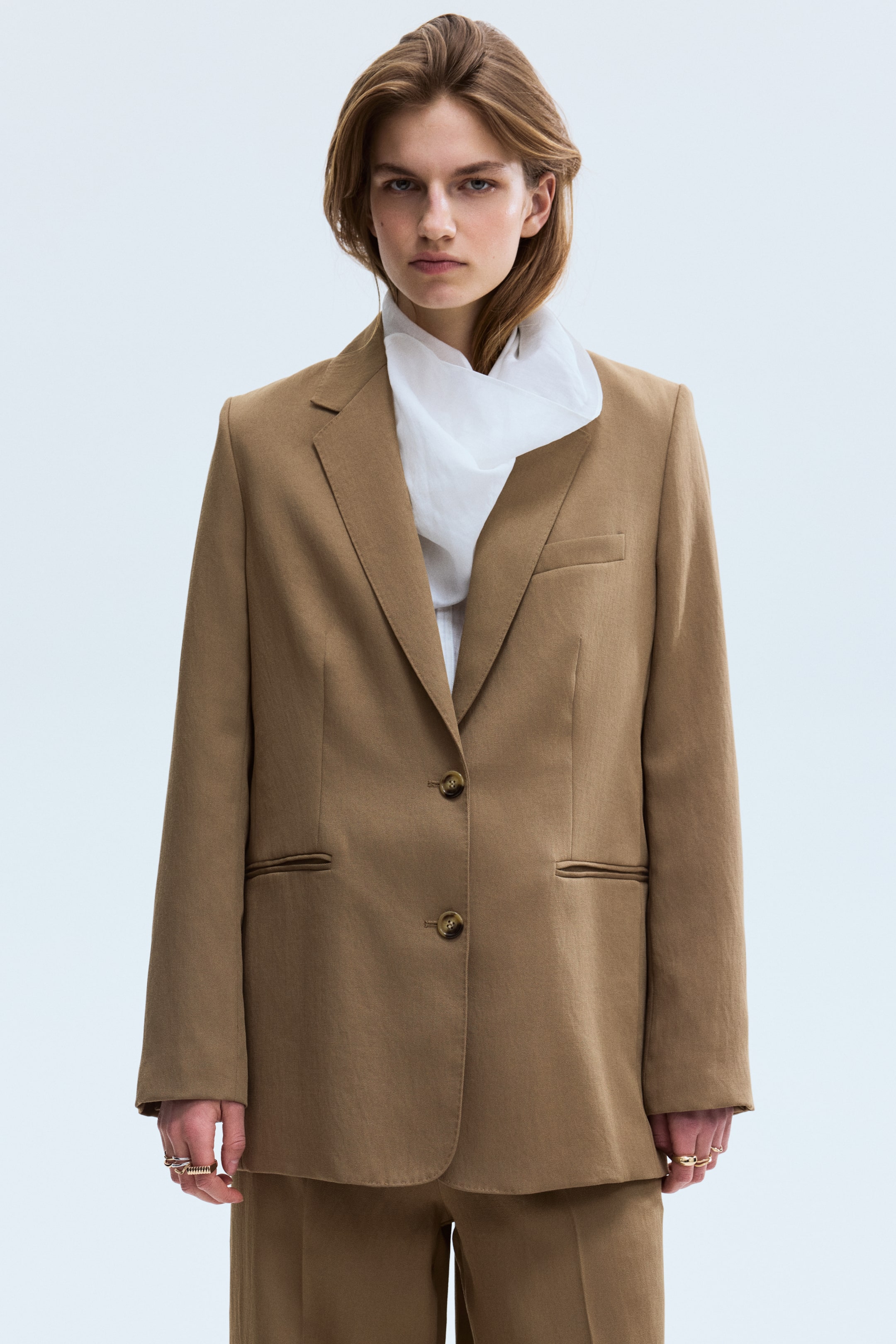 Blazer à fermeture droite