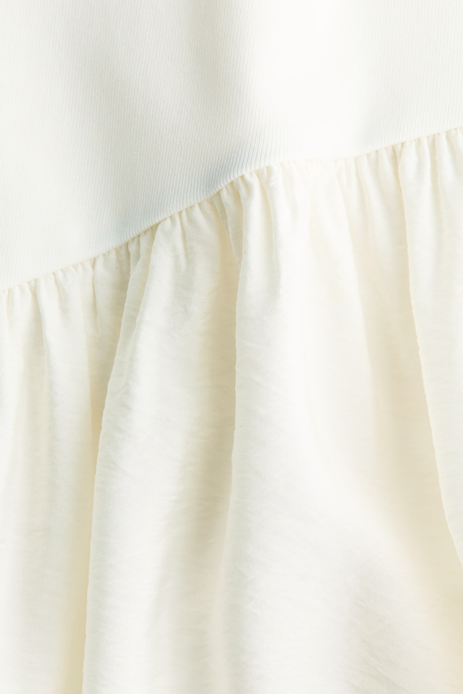 Flared-skirt dress - Cream/Black/Bright blue/Khaki green - 5