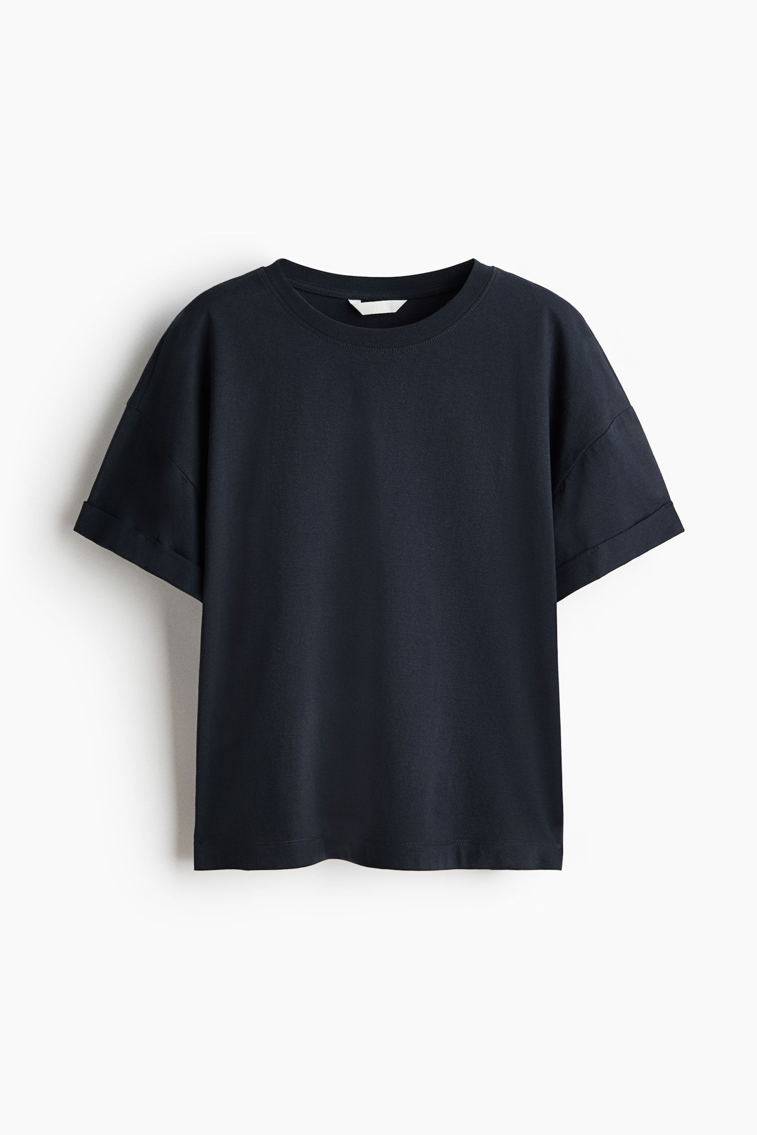 Loose-fit cotton T-shirt - Washed black/White/Pale yellow/Pale pink - 2