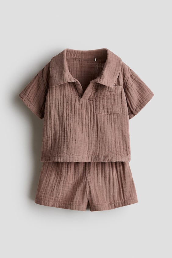 Детские топы H&M 2-Piece Cotton Muslin Set