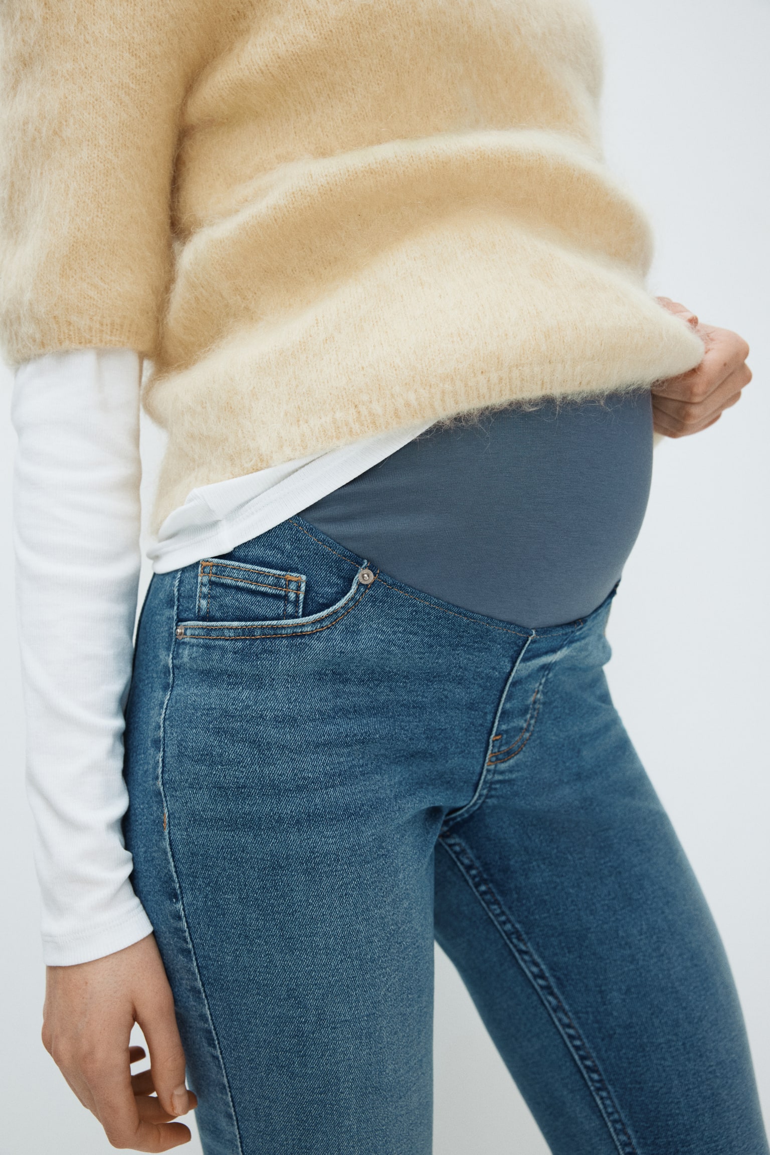 MAMA Skinny Jeans - Denim blue/Dark denim blue/Black/Washed out/Dark denim blue/Black/Denim blue - 6