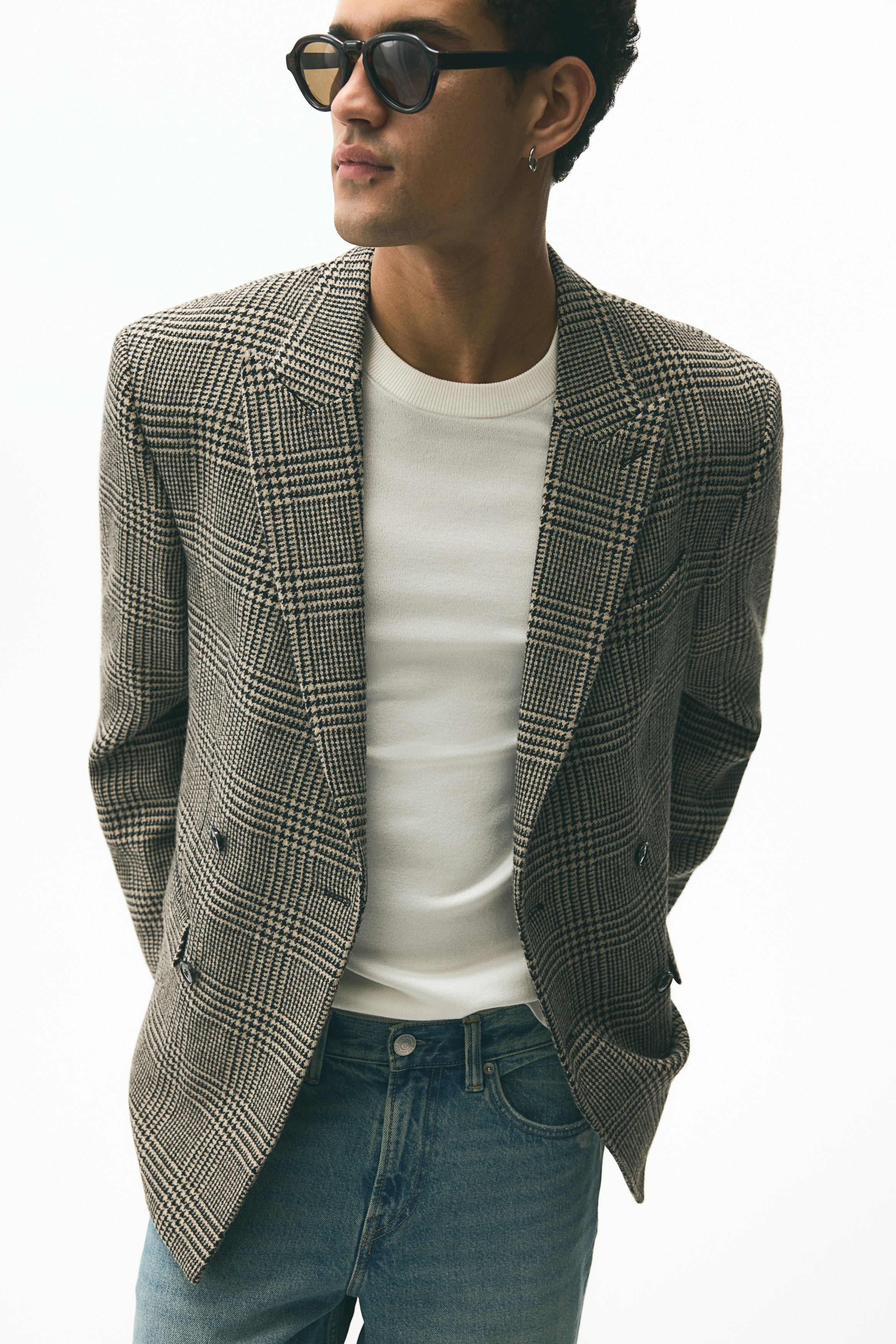 Relaxed Fit Wool-blend jacket