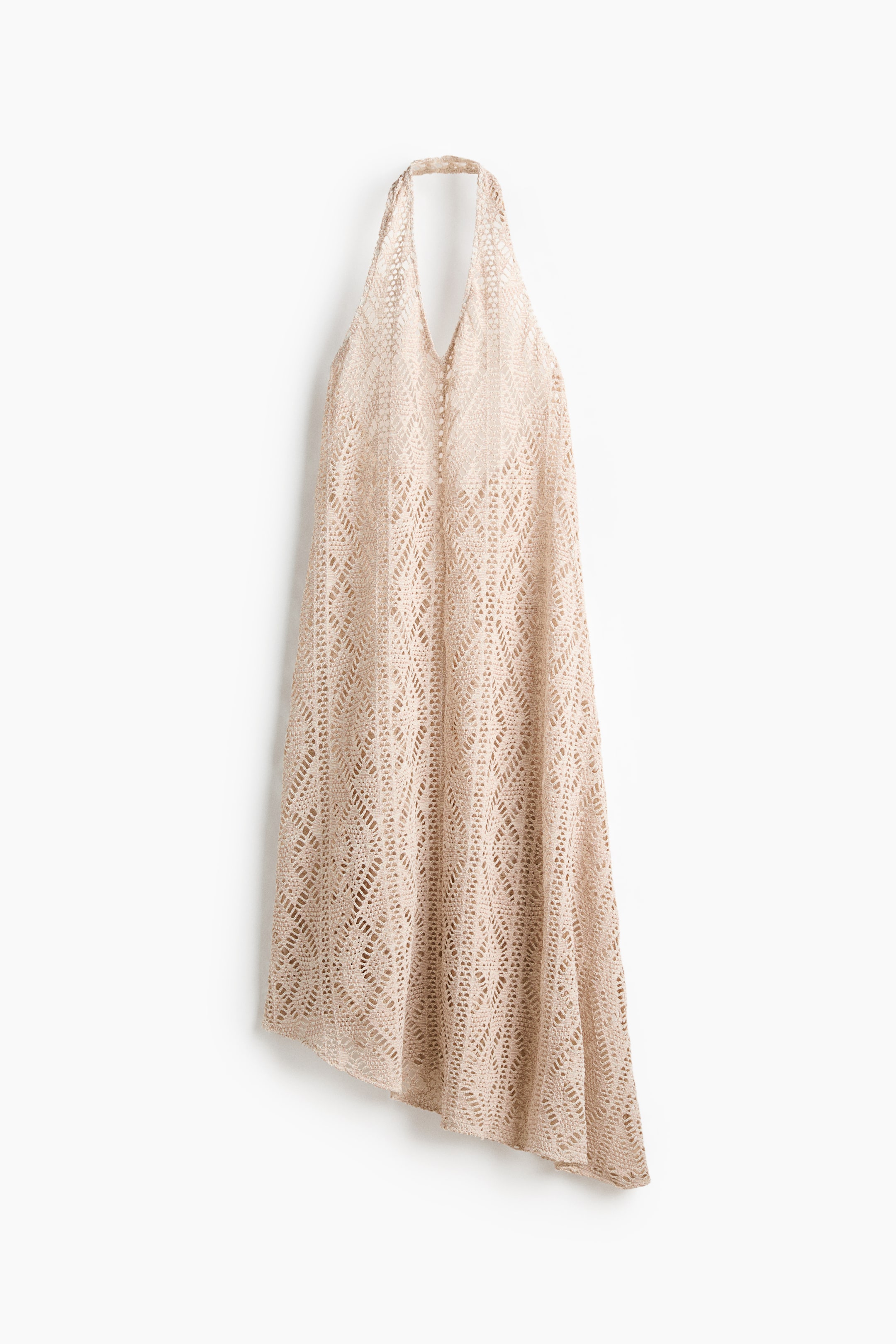 Crochet-Look Halterneck Dress