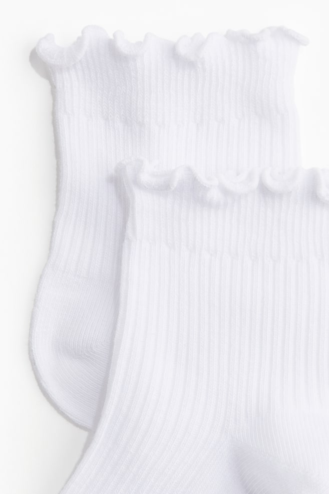 5-Pack Ankle Socks-White - 3