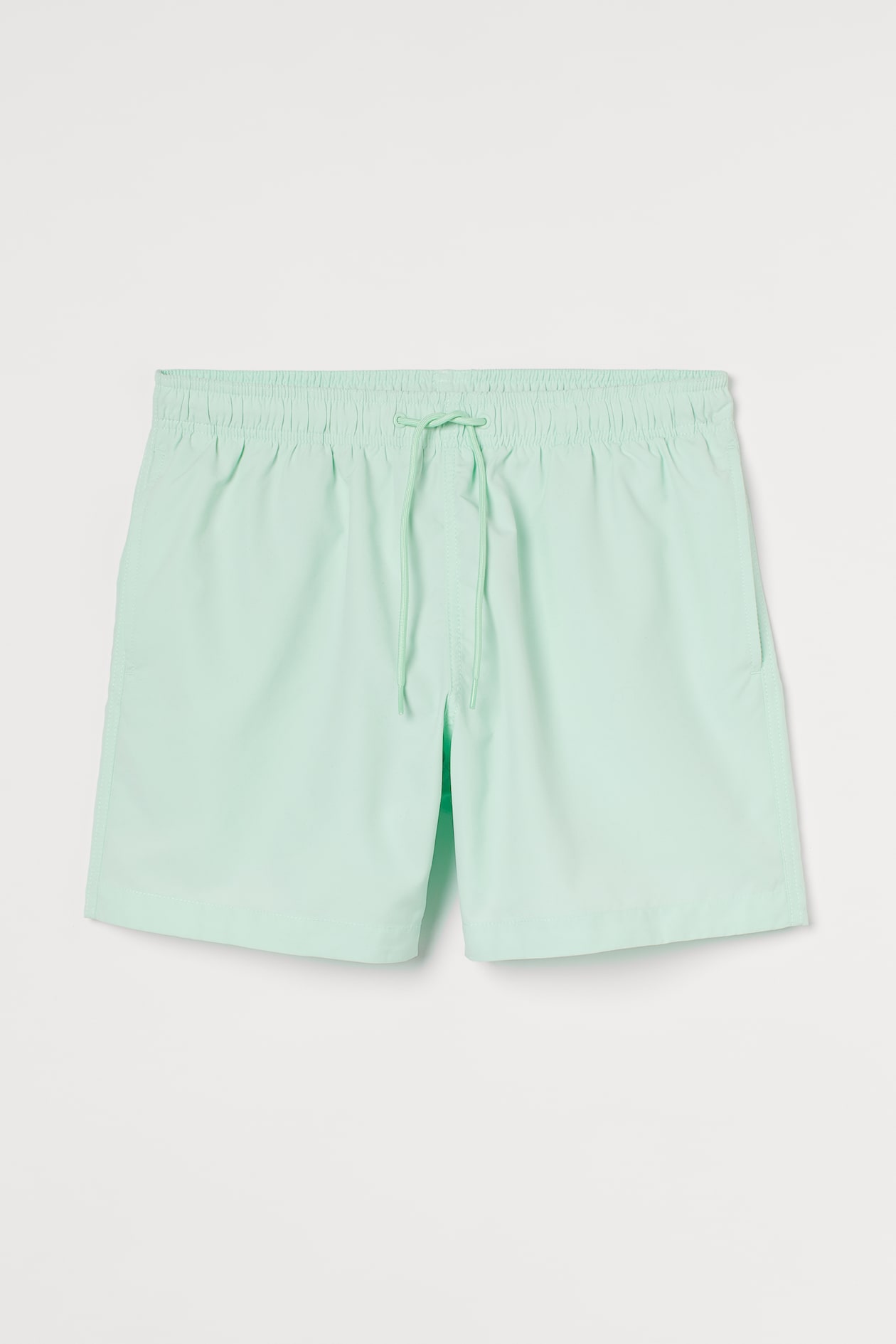 Swim Shorts - Regular waist - Mint green - Men | H&M US