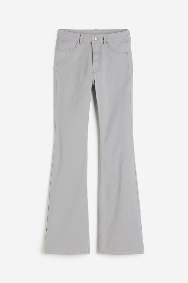 Flared twill trousers - Grey/Black/Dark grey/Light beige/dc/dc/dc/dc - 1
