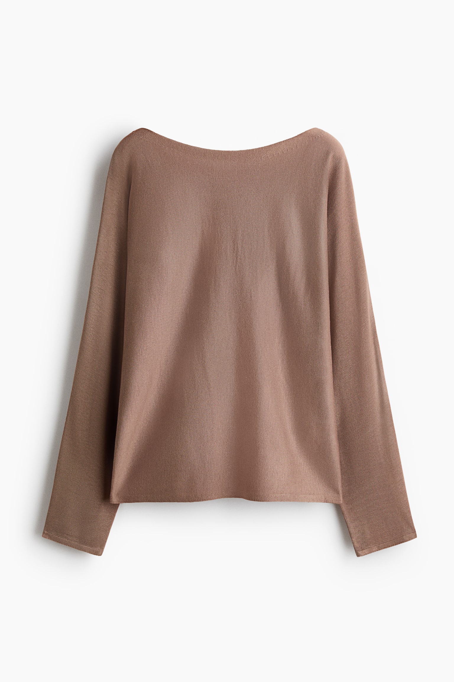 Boat-neck jumper - Dark beige/Light beige/Dark beige - 2