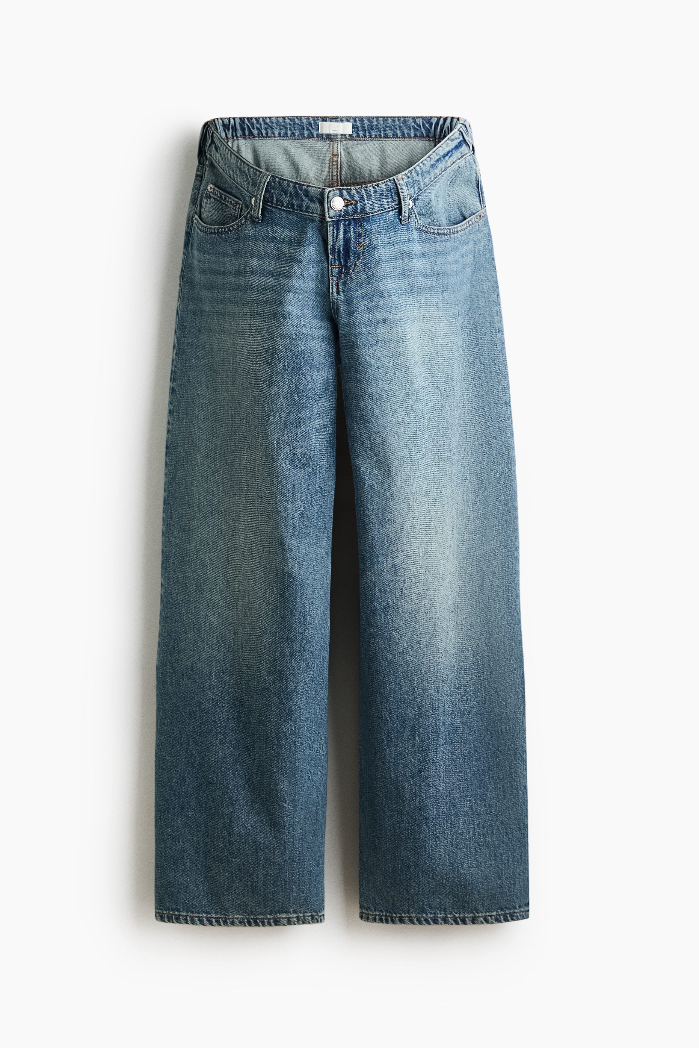 MAMA Baggy Low Waist Jeans - Denim blue