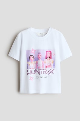 T-shirt i bomull med tryck