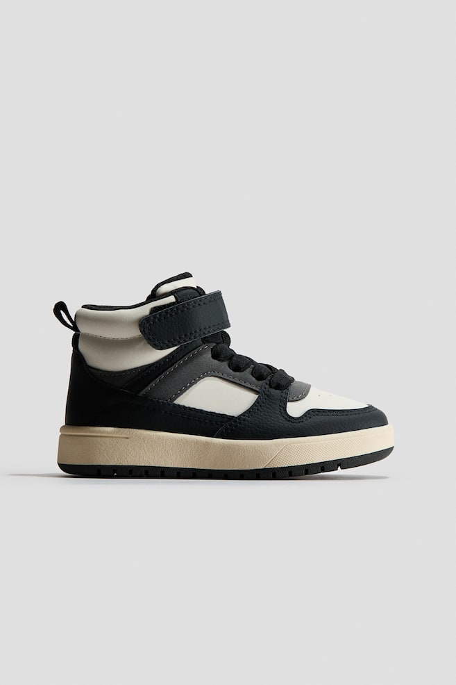 Hi-top trainers - Black/Dark grey/Navy blue/White - 1