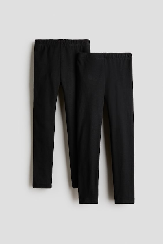 Детские леггинсы H&M 2-Pack Cotton Leggings