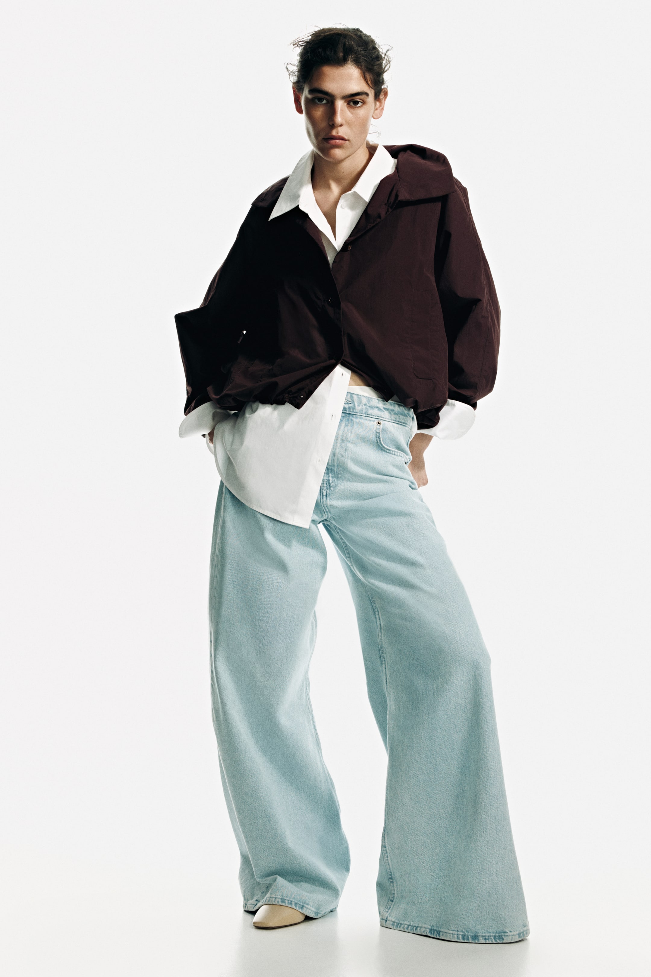 Oversized Bubble-Hem Jacket