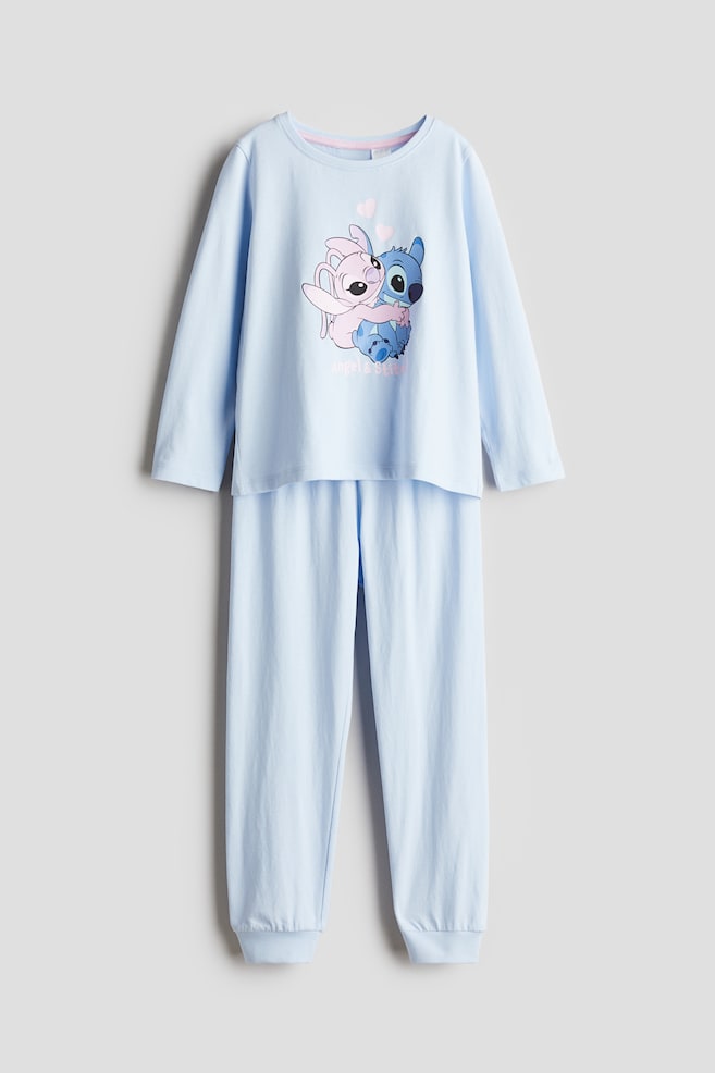 Jersey pyjamas - Light blue/Lilo & Stitch/Pink/Bluey/Light pink/Hello Kitty/Cream/Bluey/Light blue/Frozen/Light pink/Squishmallows/Cream/Hello Kitty/Light pink/My Melody/Cream/Disney Princesses/Pink/Peppa Pig - 1