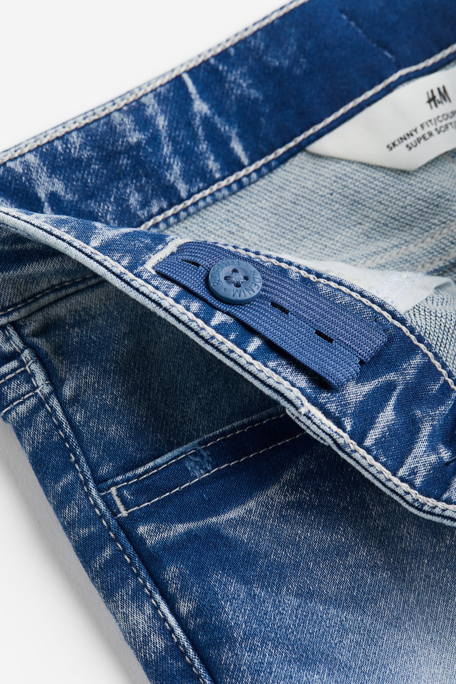 Детские джинсы H&M Super Soft Skinny Fit, цвет: Джинсовый синий — фото 2