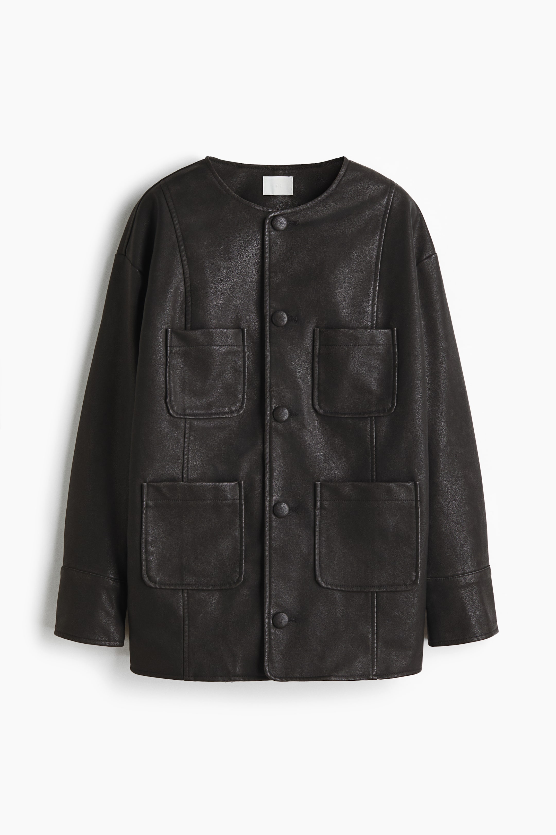 拡大画像を表示: コーティングジャケット - ブラック - レディース | H&M JP 5