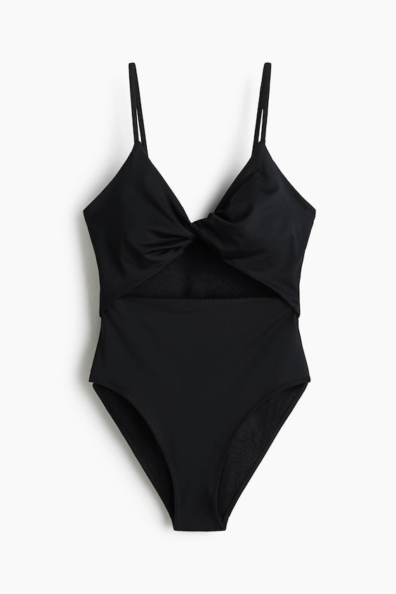 Женские купальники H&M Padded-Cup High-Leg Swimsuit