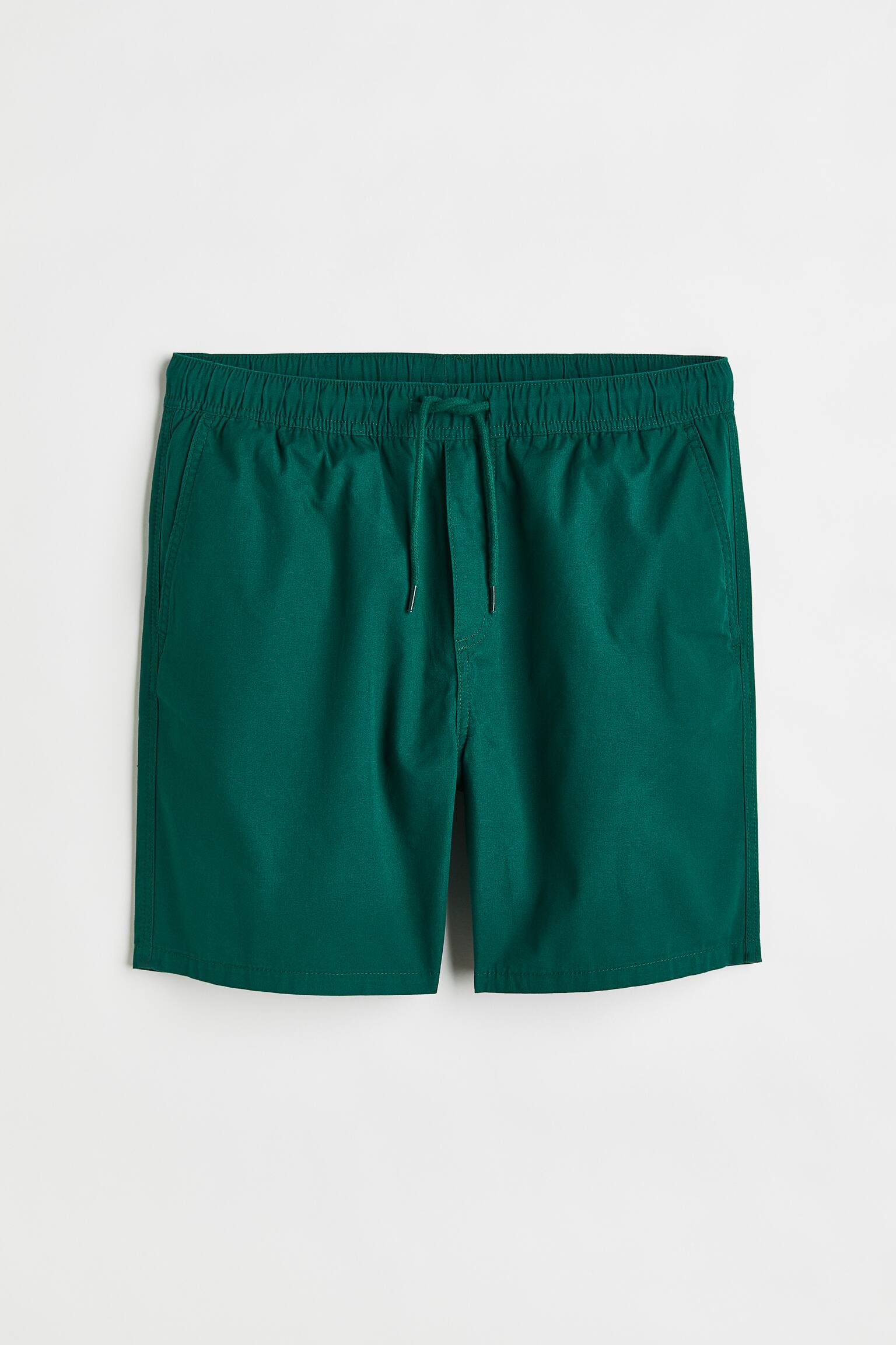 Regular Fit Cotton shorts - Dark green